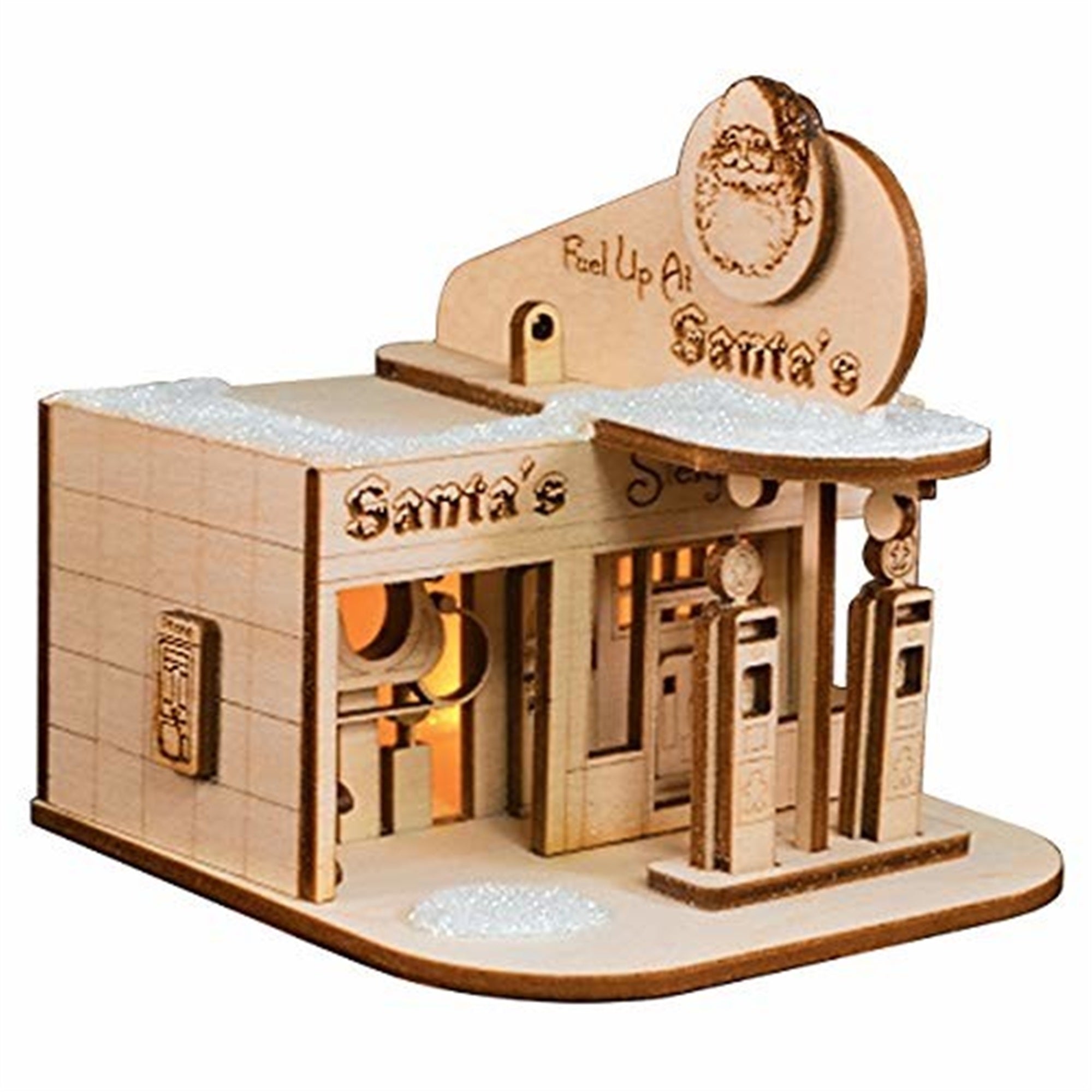 Old World Christmas 80016 Santa's Sleigh Station Ornament