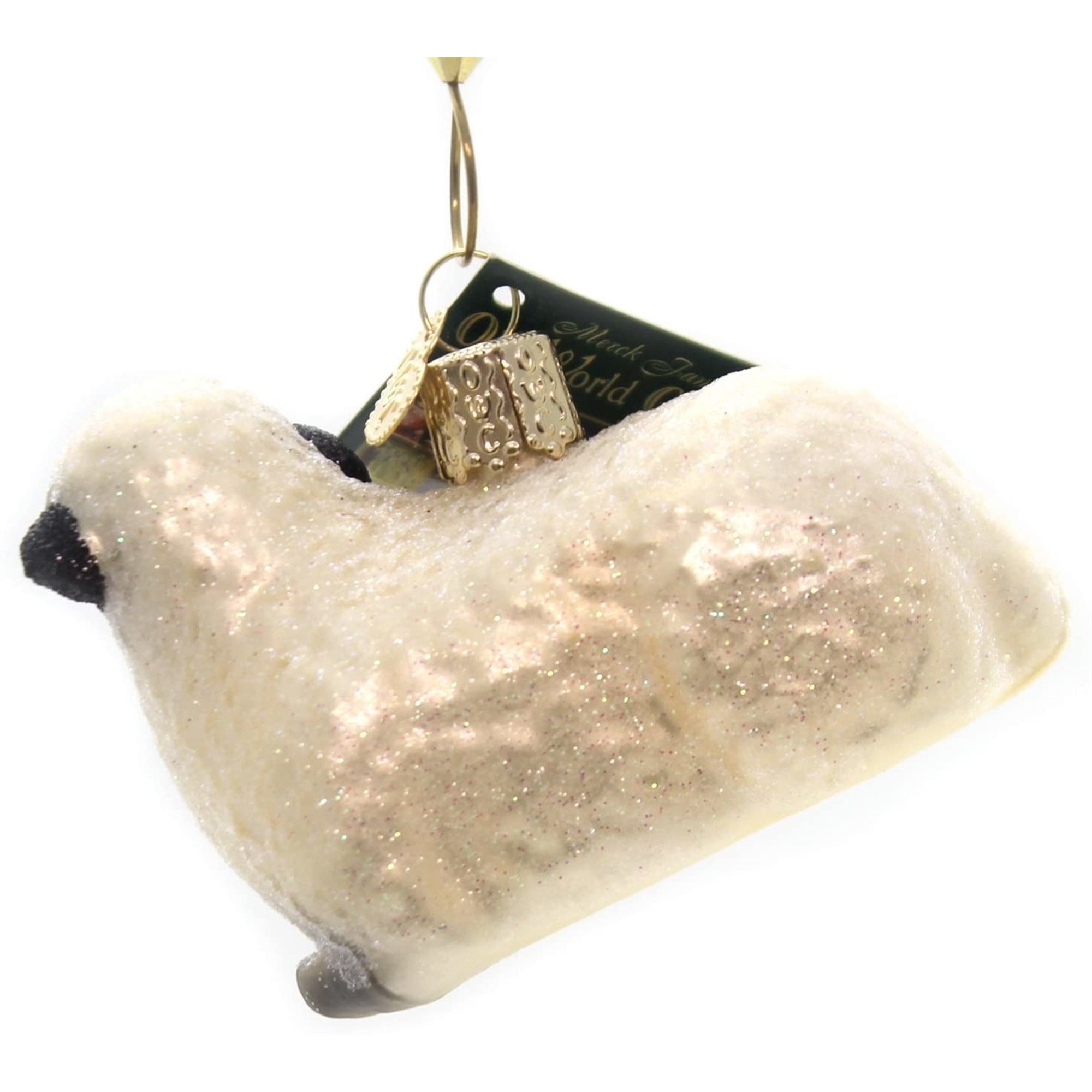 Old World Christmas Blown Glass Christmas Ornament, Sheep with Lamb