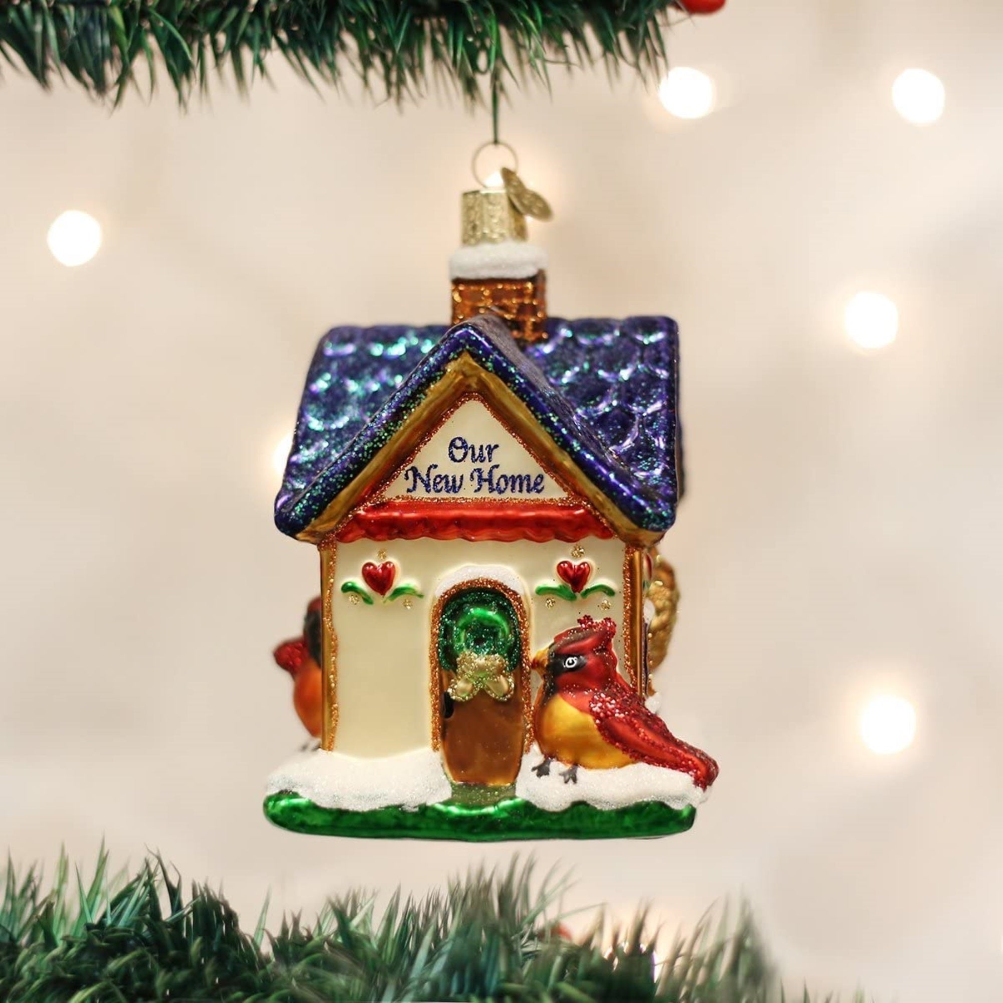 Old World Christmas Our New Home Glass Blown Ornament