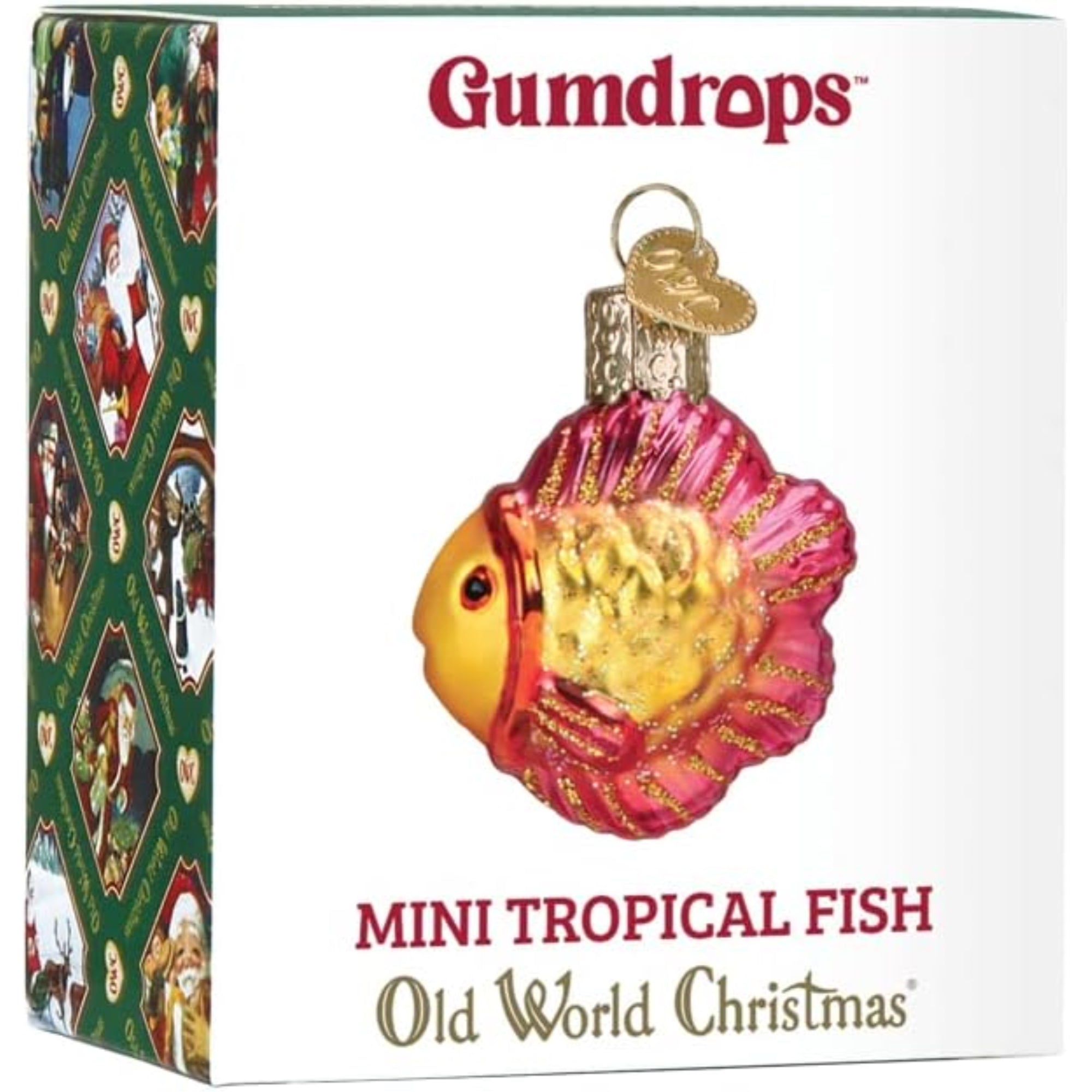 Old World Christmas Gumdrops Mini Tropical Fish Glass Blown Ornament for Christmas Tree