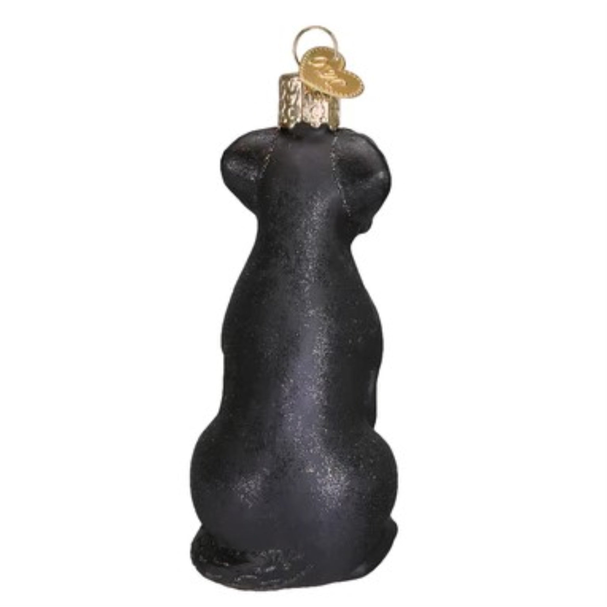 Old World Christmas Black Labrador Glass Blown Ornament