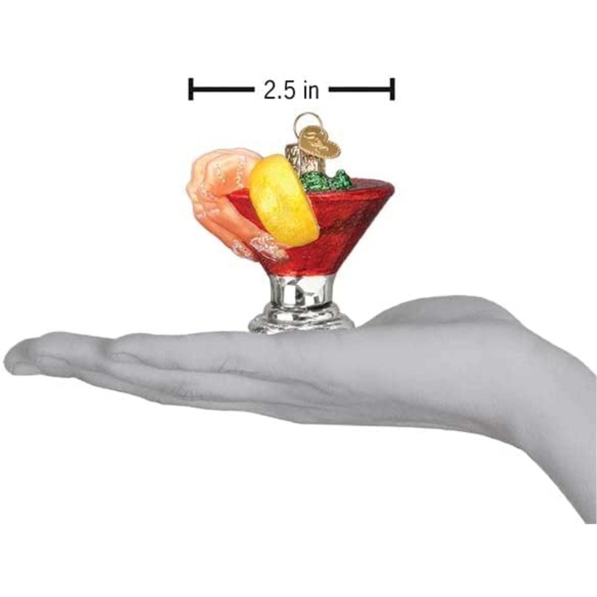 Old World Christmas Glass Blown Tree Ornament, Shrimp Cocktail
