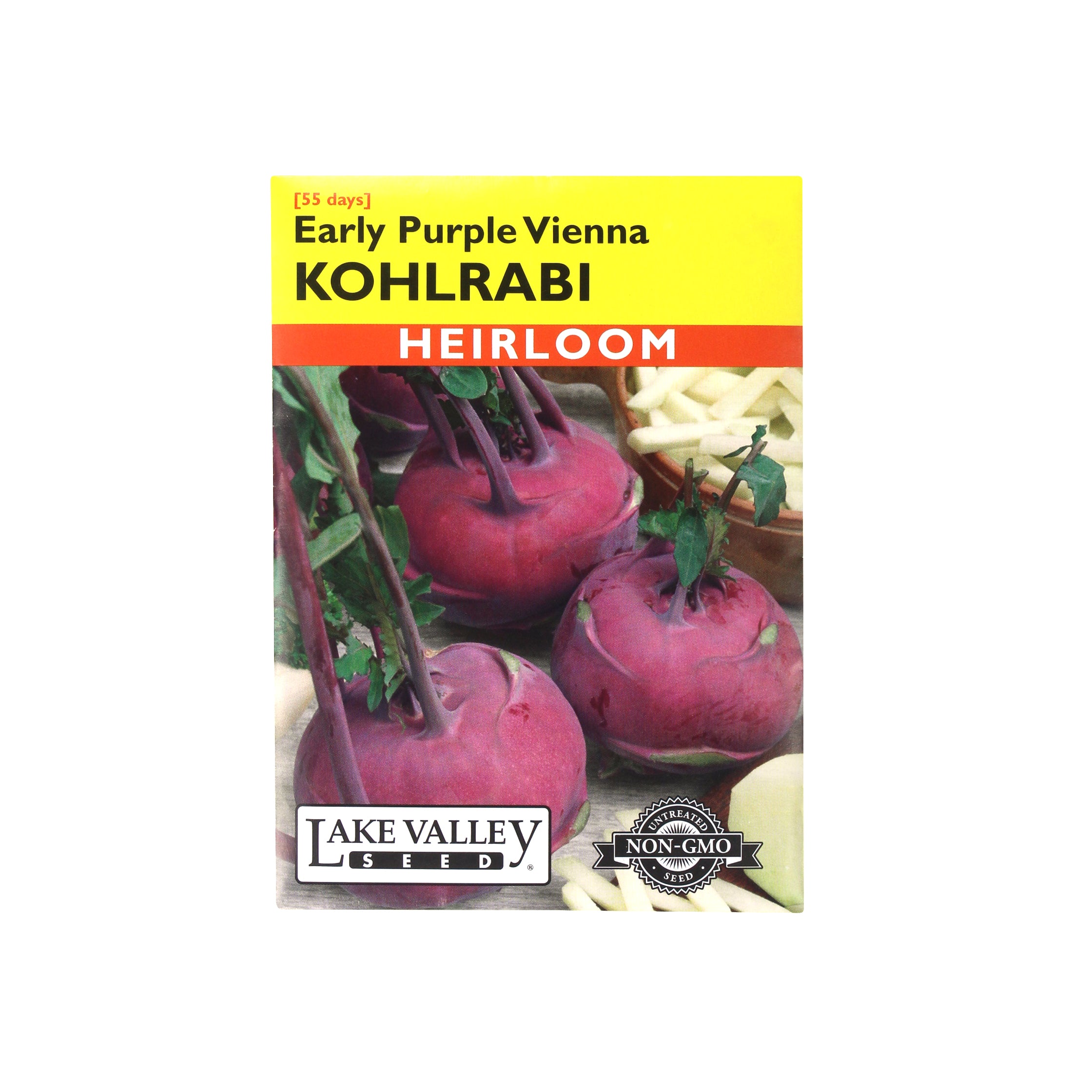 Lake Valley Seed Kohlrabi, Early Purple Vienna Heirloom, 2g