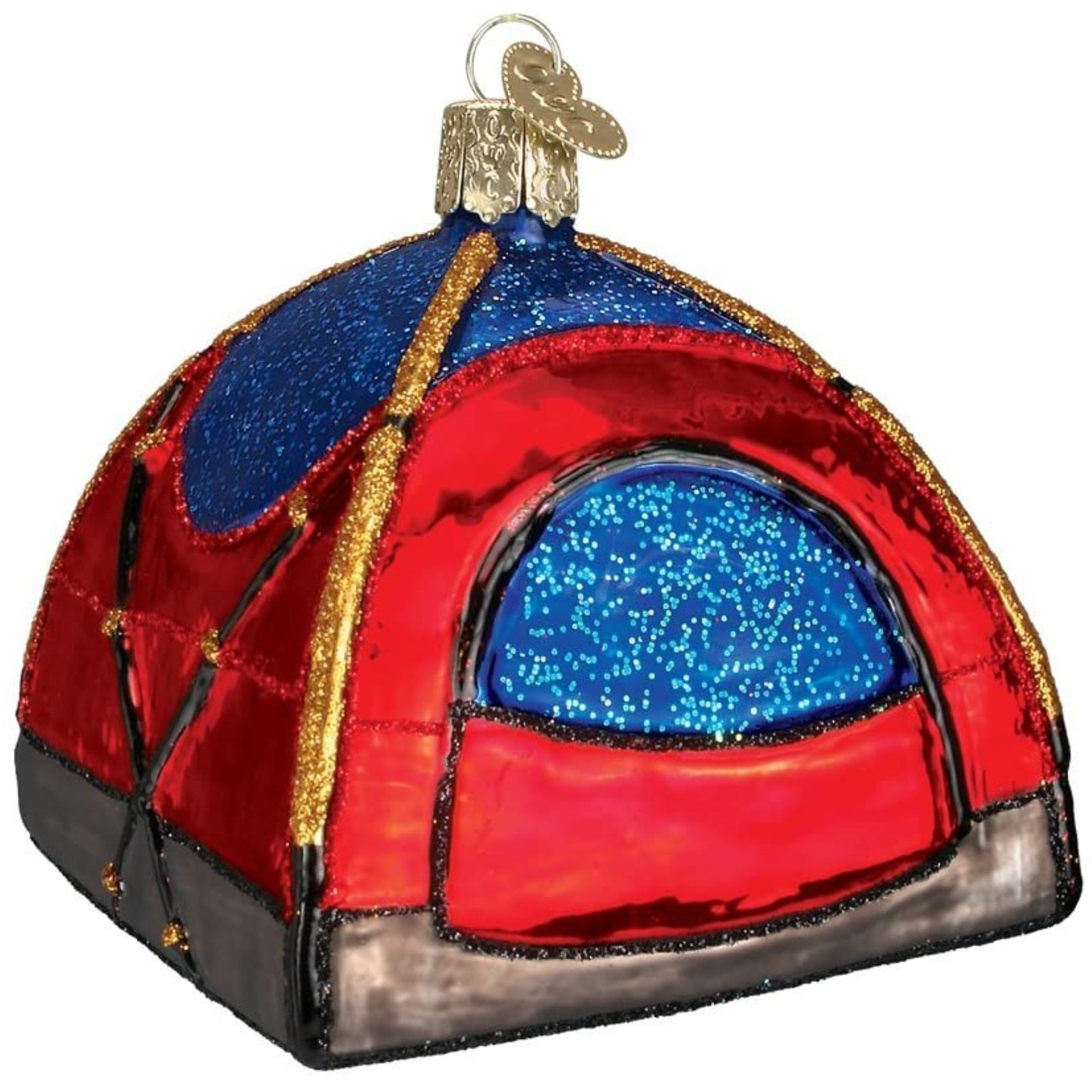 Old World Christmas Glass Blown Tree Ornament, Dome Tent