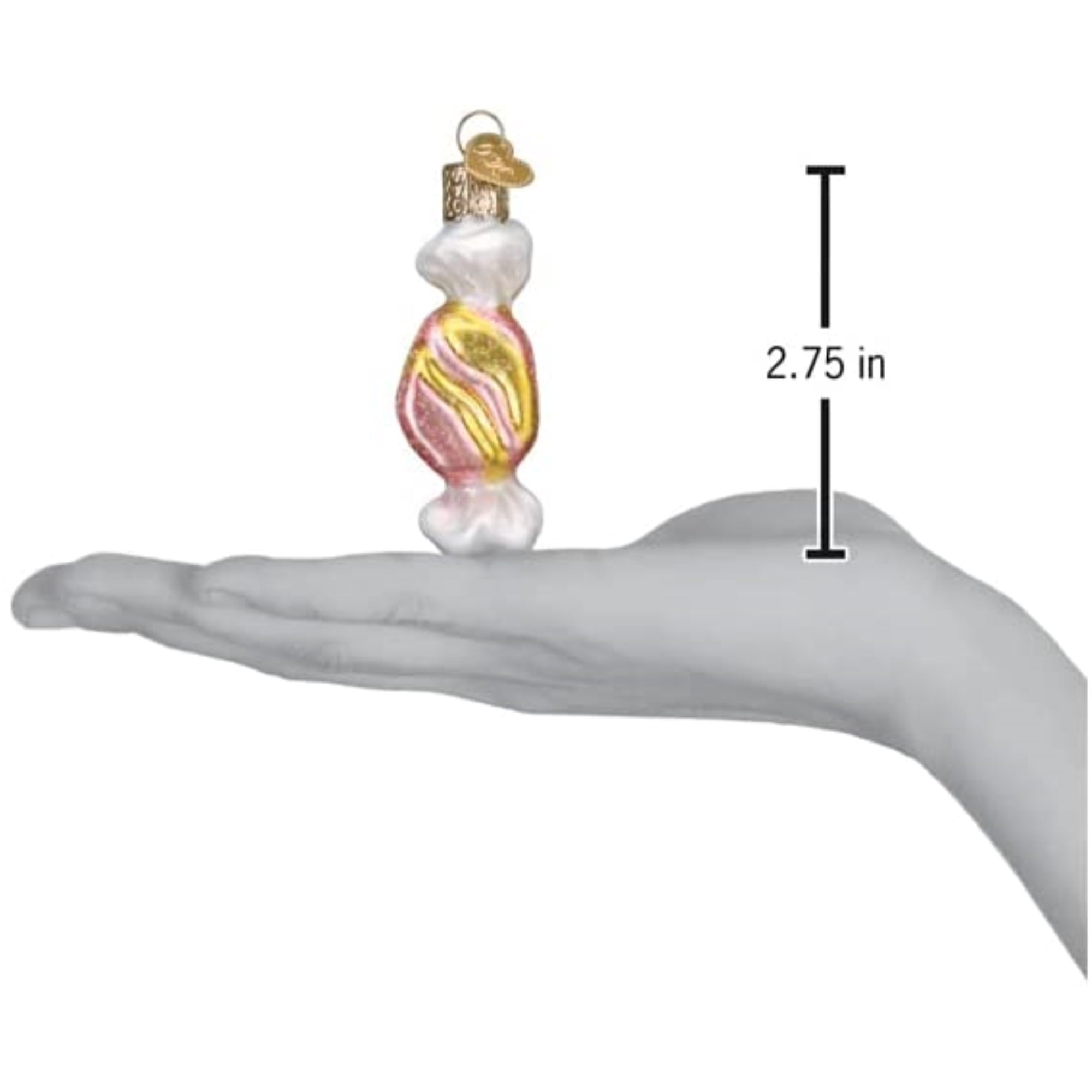 Old World Christmas Glass Blown Tree Ornament, Salt Water Taffy (3-piece set)