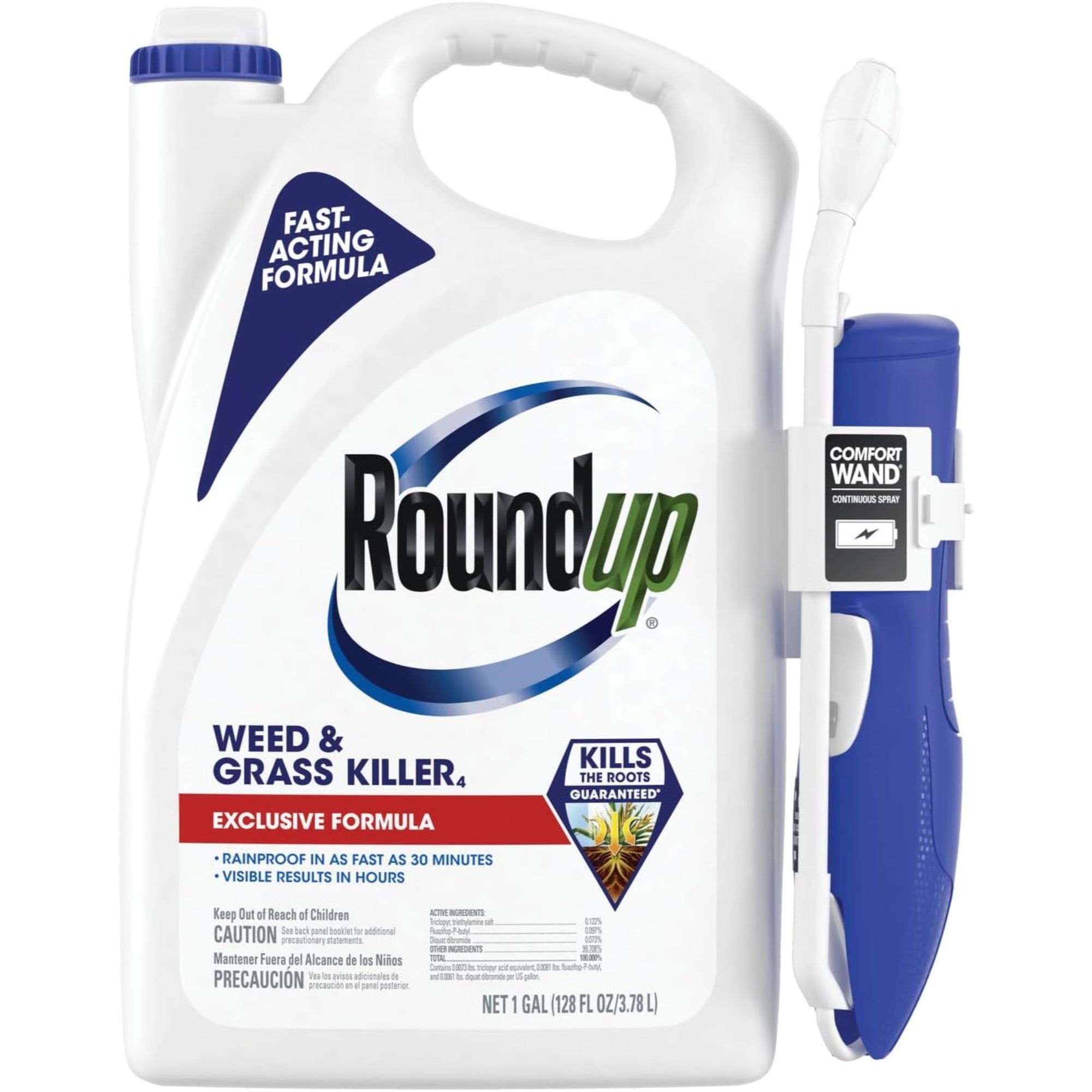 Roundup Ready-to-Use Weed & Grass Killer, Best Around Flower Beds, Trees, and Driveways, 1 Gal