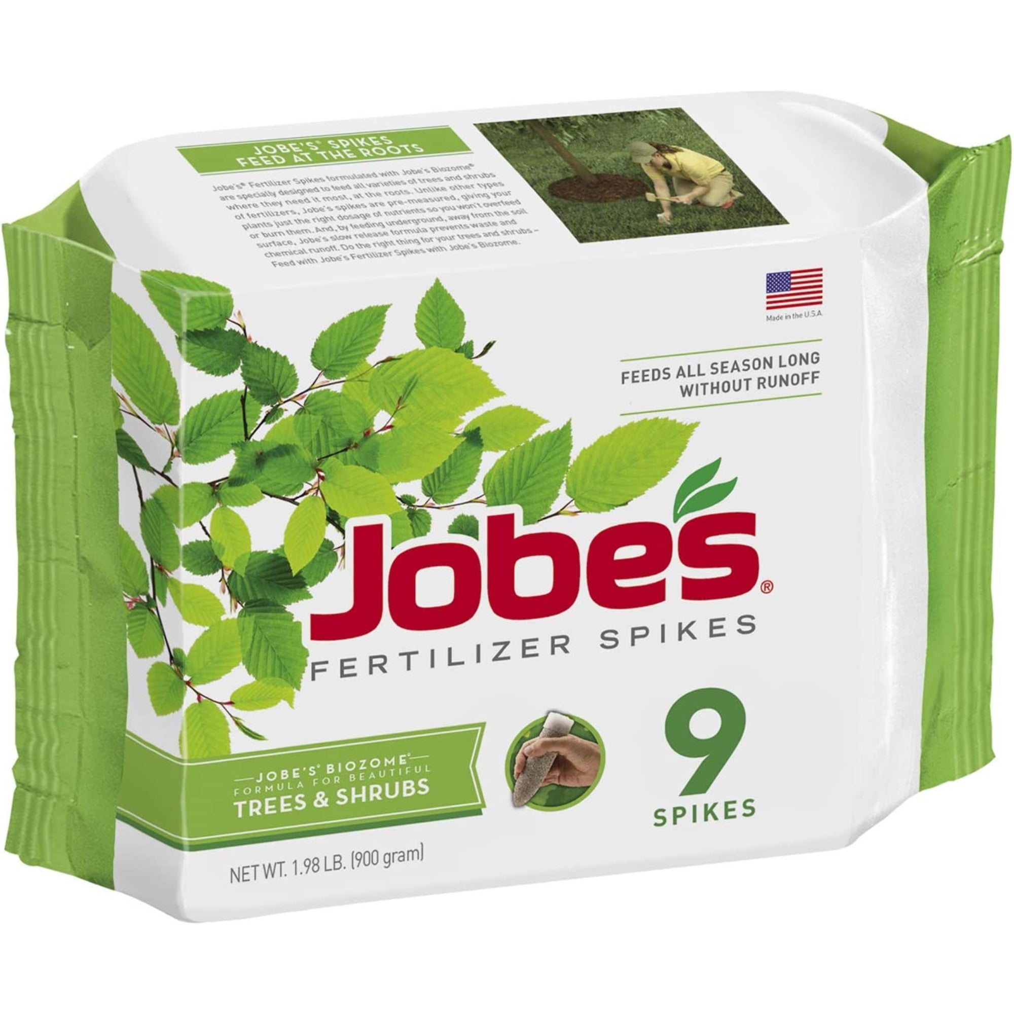 Jobe's Tree and Shrub Fertilizer Spikes, 9 Spikes Per Package