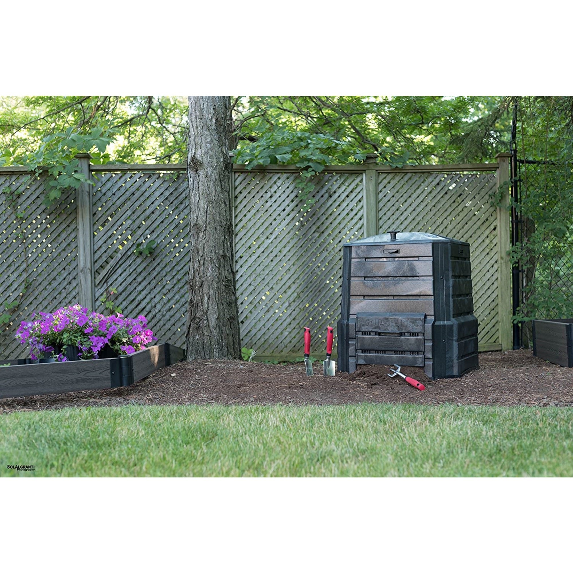 Algreen Products Soil Saver Classic Compost Bin, Black, 94 Gallons