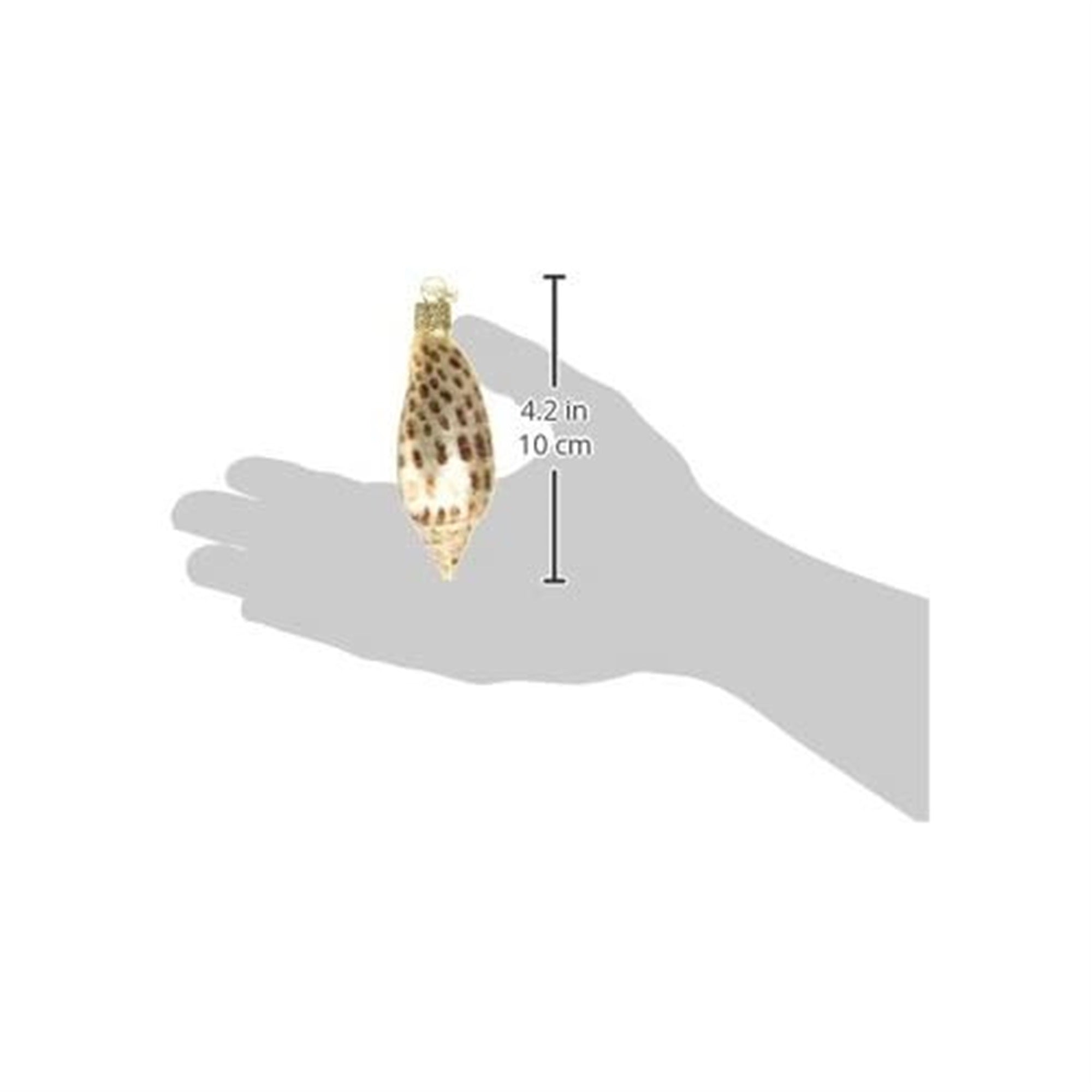 Old World Christmas Blown Glass Christmas Ornament, Junonia Shell