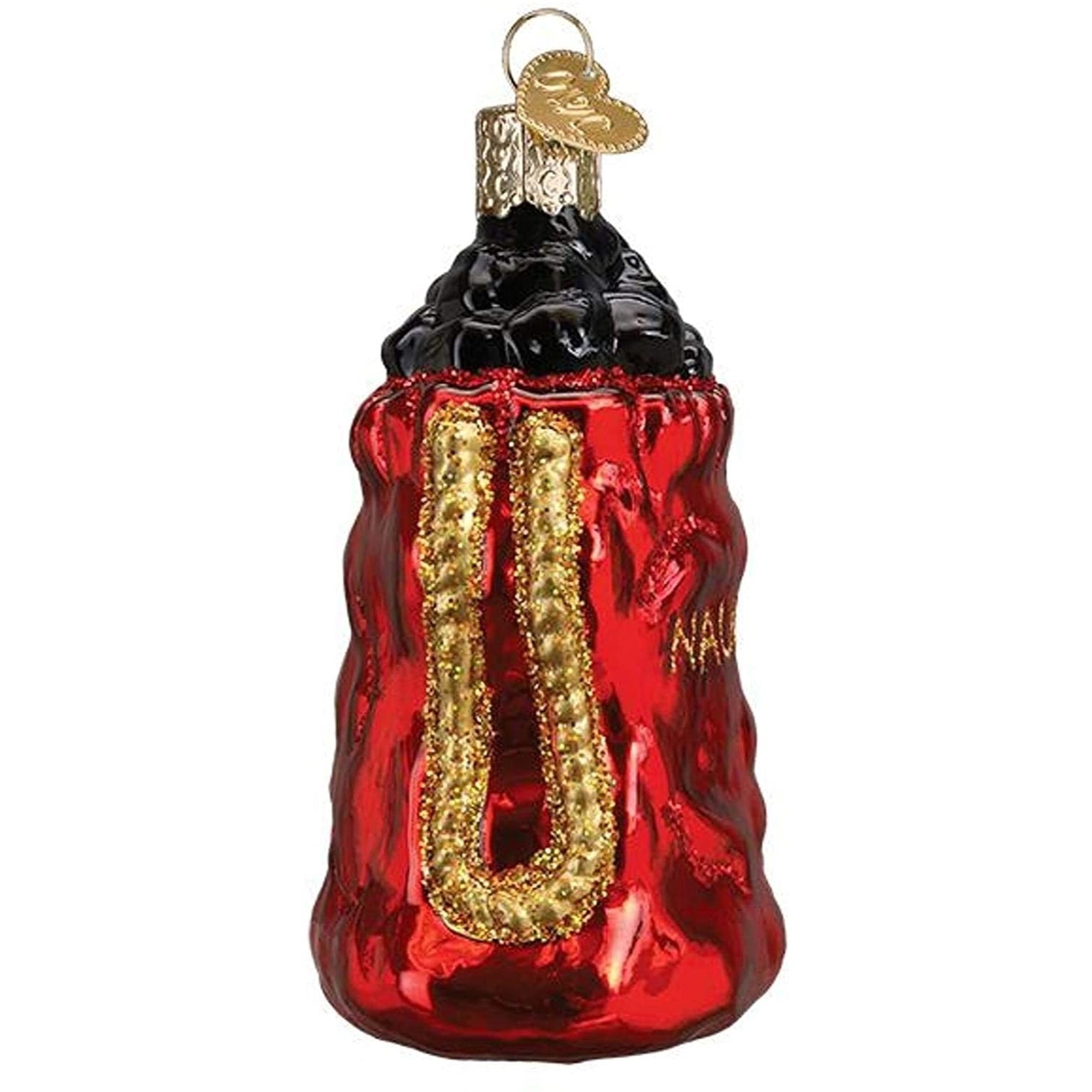 Old World Christmas Blown Glass Christmas Ornament, Bag of Coal