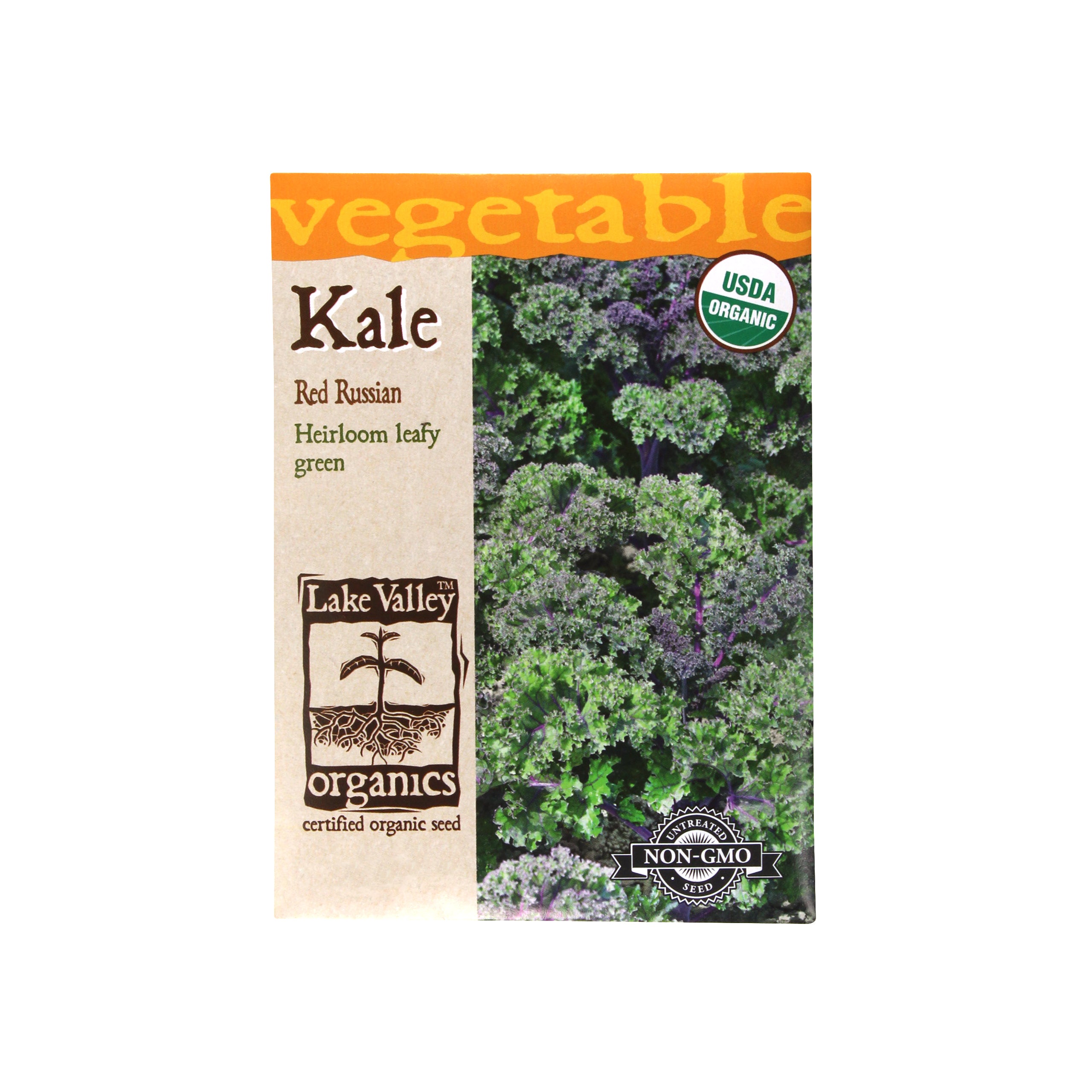 Lake Valley Seed Kale Organic Red Winter Vegetable Seeds, 2g