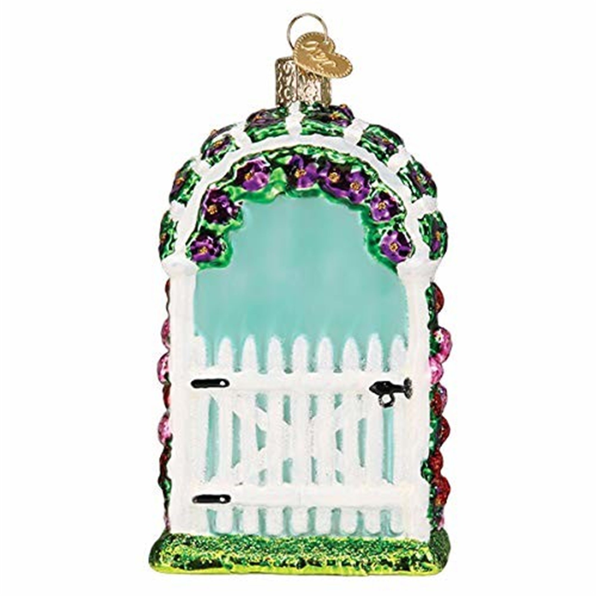 Old World Christmas Glass Blown Garden Trellis Ornament