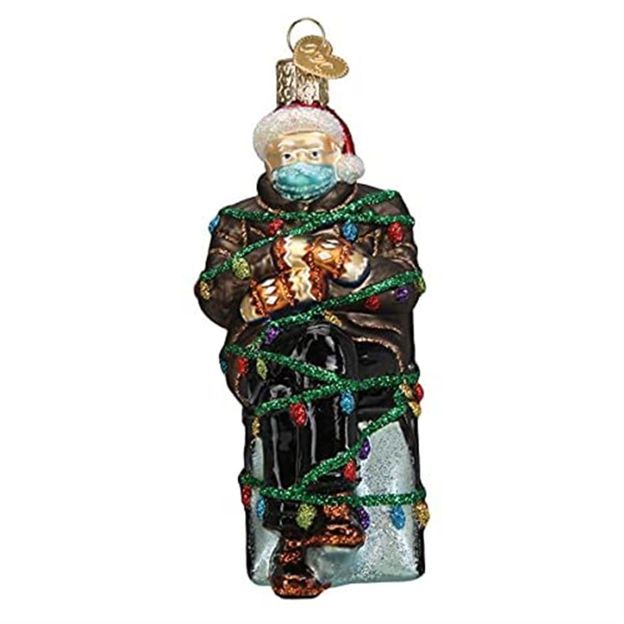 Old World Christmas Glass Blown Ornaments Where's Bernie,  5"