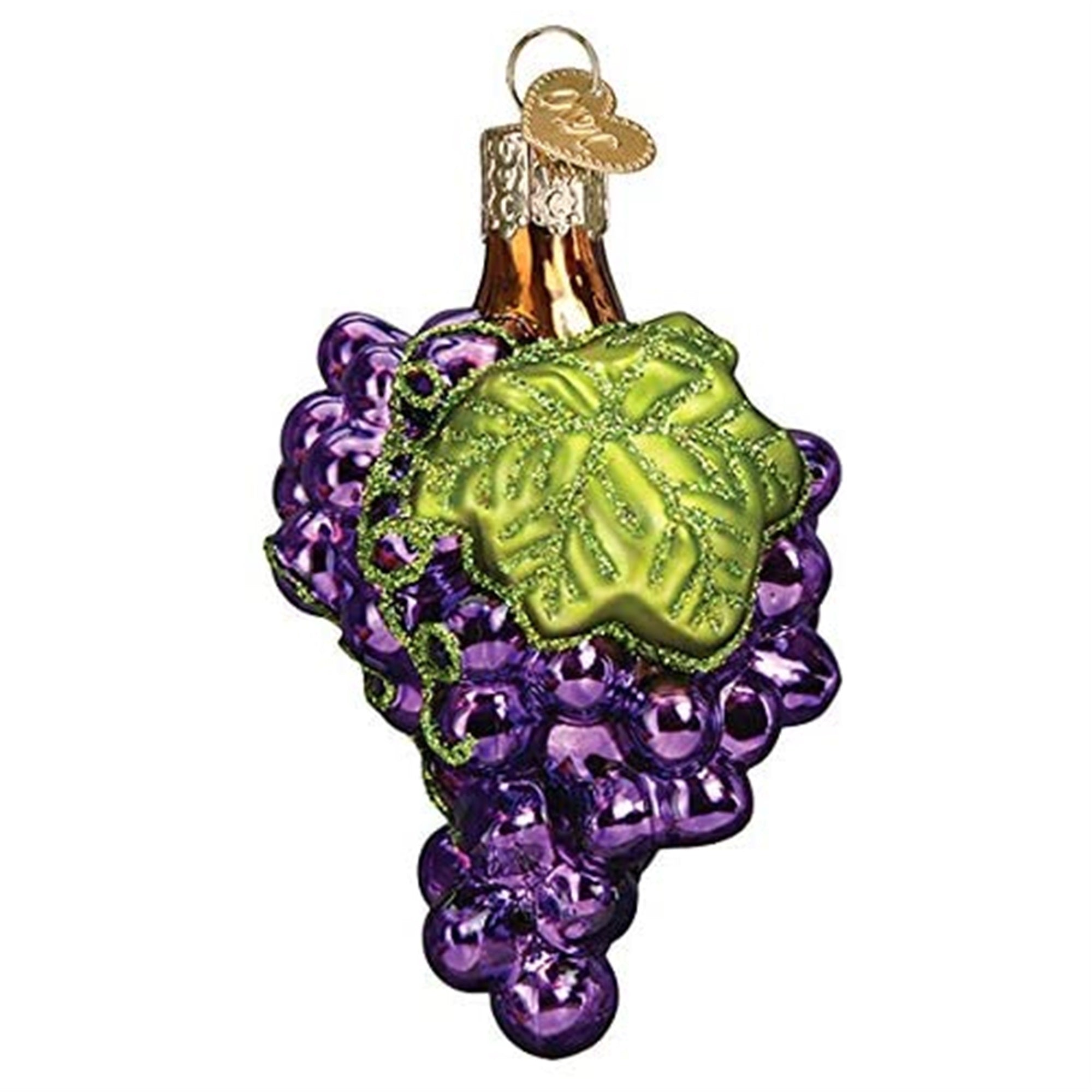 Old World Christmas Glass Blown Ornament Grapes, 3.75"