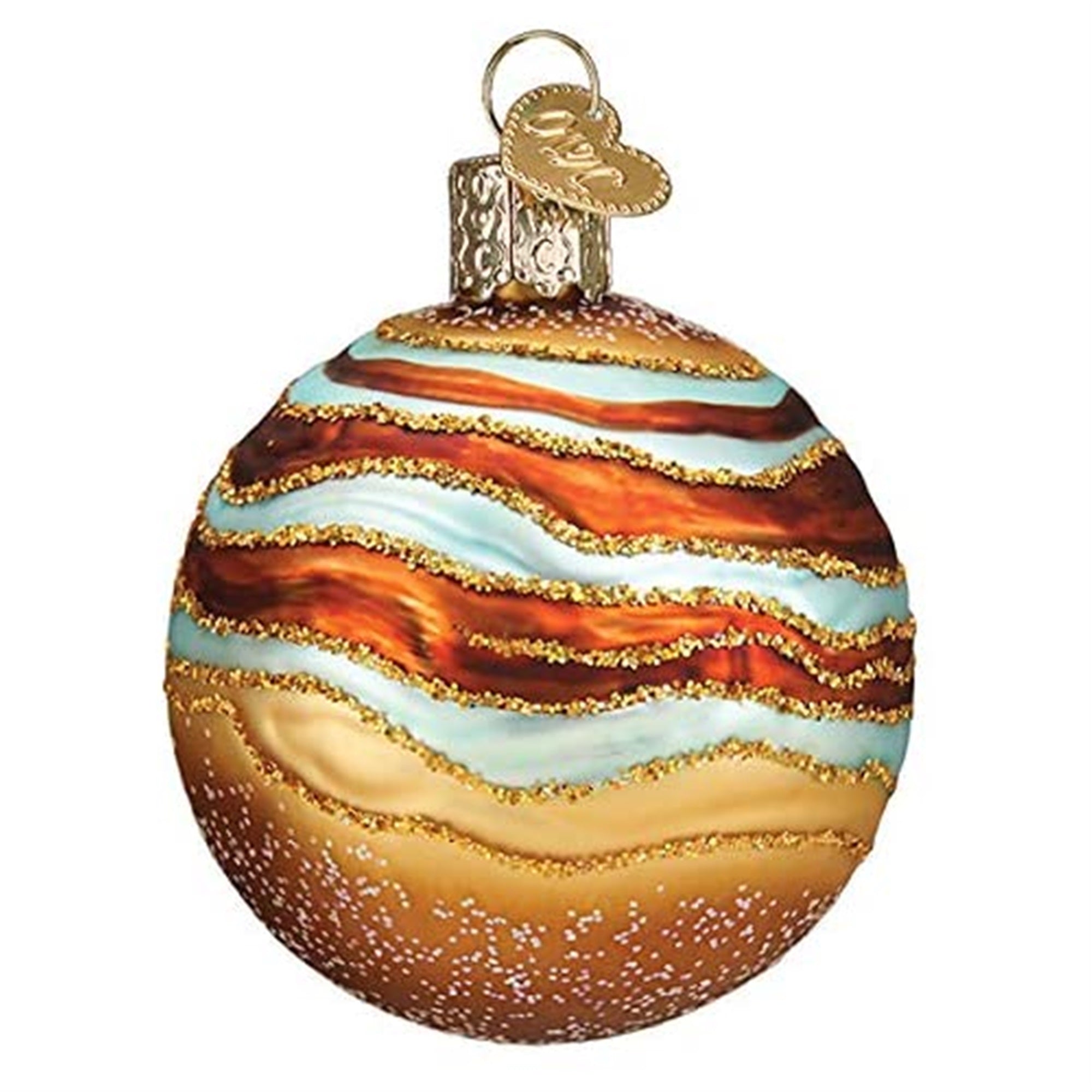 Old World Christmas Glass Blown Ornament Jupiter, 2.5"