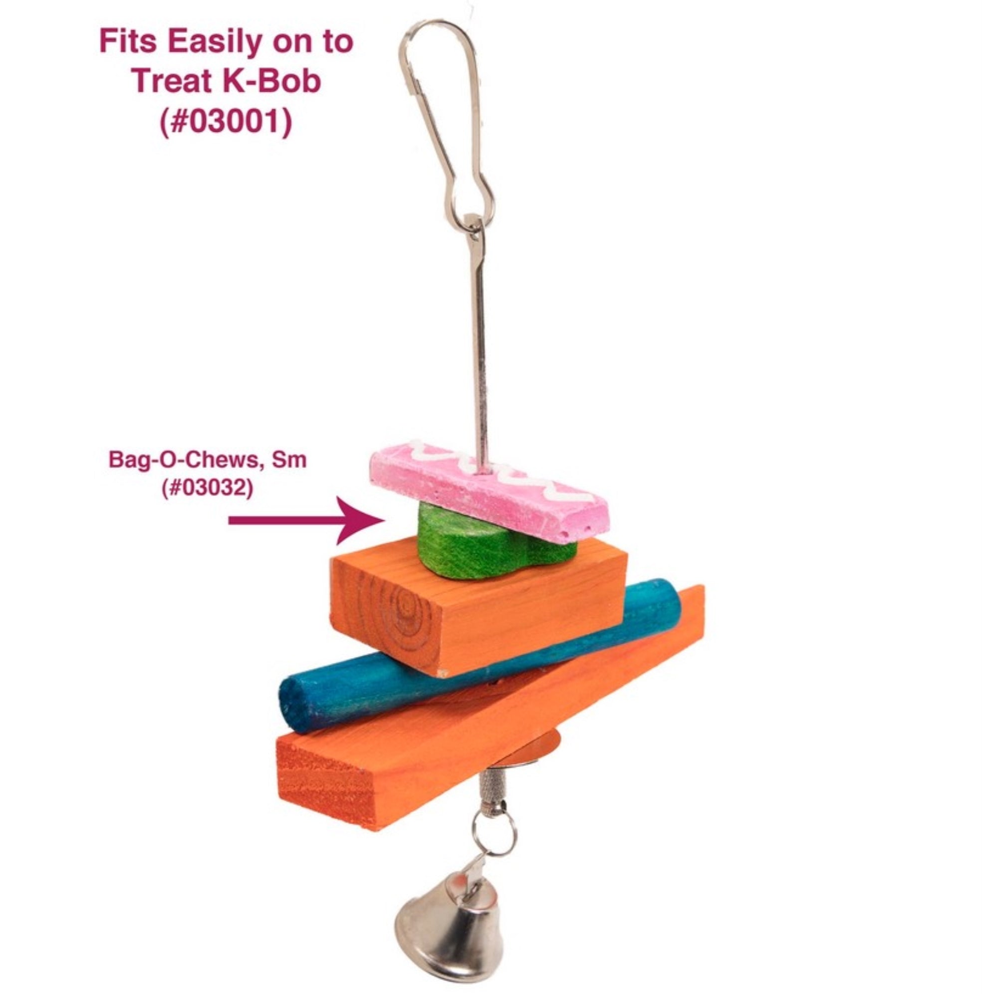 Ware Manufacturing Pine Wood Bag-O-Chews Small Pet Treat, Small (12 Per Pack)