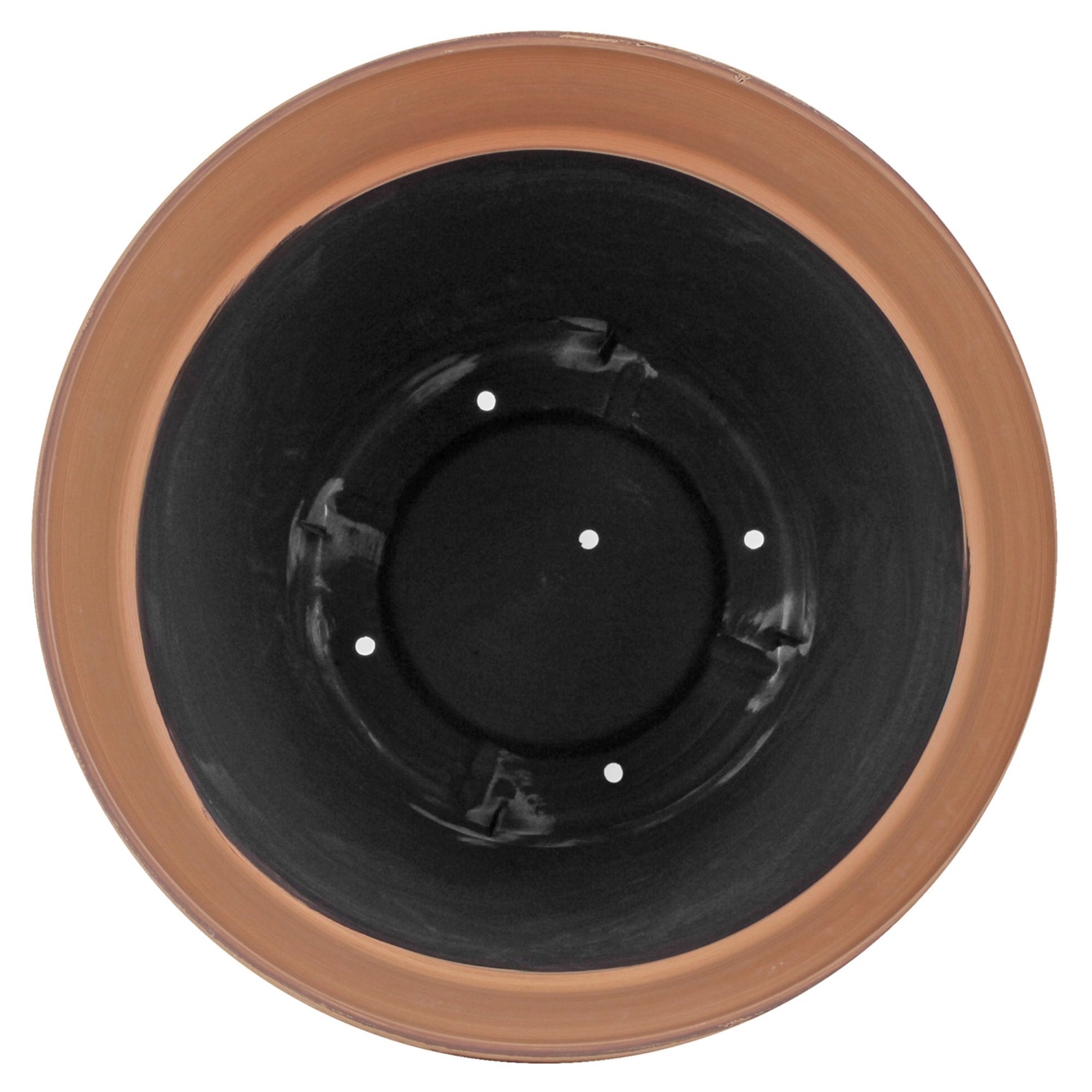 Garden Elements Plastic Indoor/Outdoor Colored Planter with Terra Cotta-Colored Rim, Lightweight, Durable, and Versatile with Drainage Holes, 15”