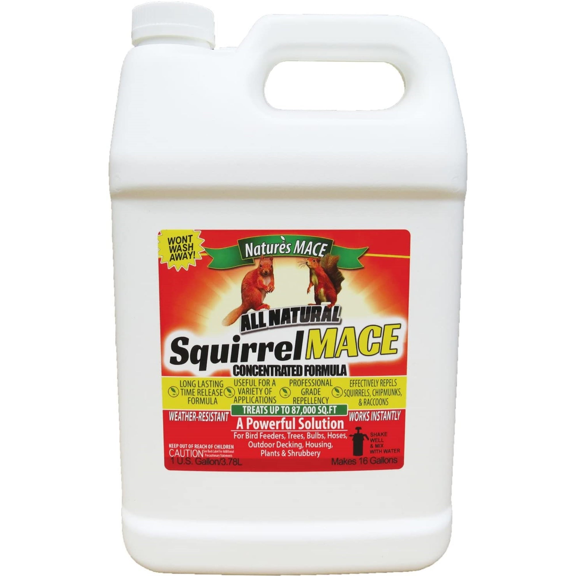 Natures MACE Squirrel Repellent Concentrate Treats 87,000 Sq. Ft