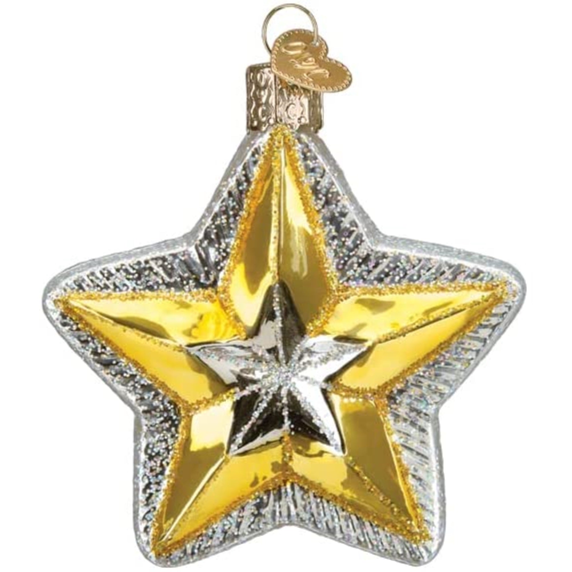 Old World Christmas Radiant Star Glass Blown Ornament for Christmas Tree