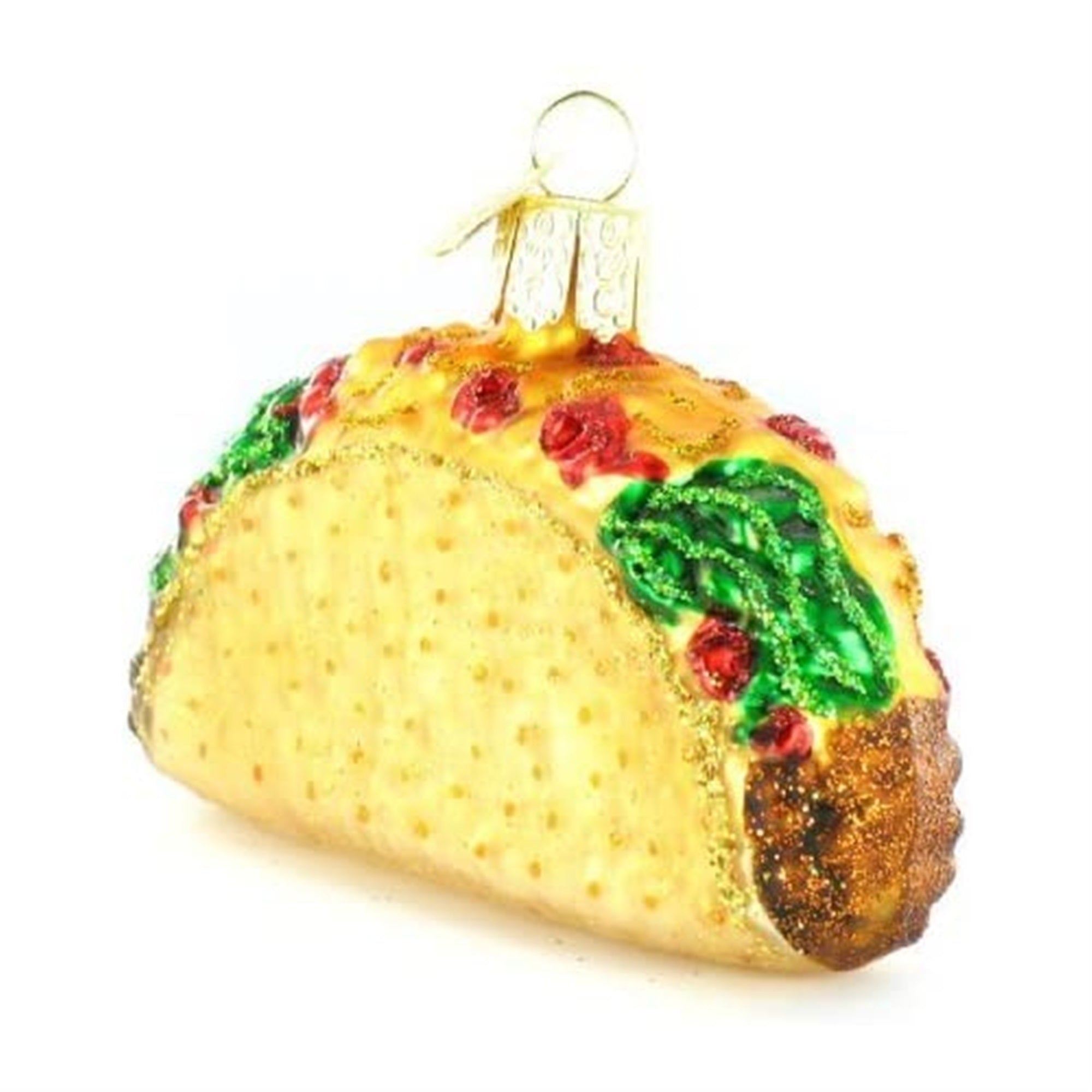 Old World Christmas Blown Glass Christmas Ornament, Taco