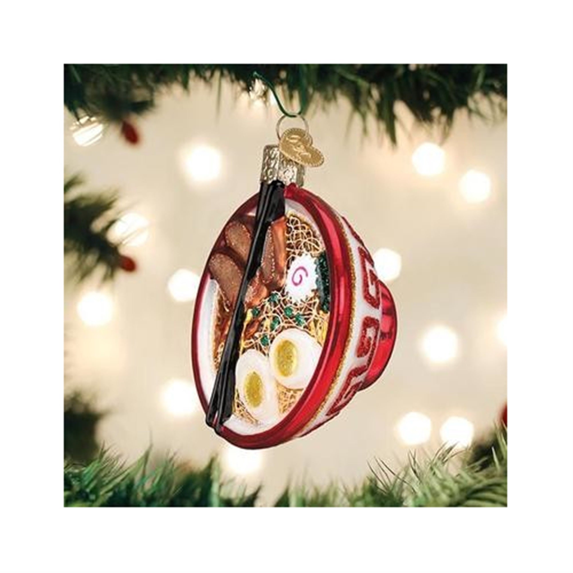 Old World Christmas Bowl of Ramen Tree Ornament