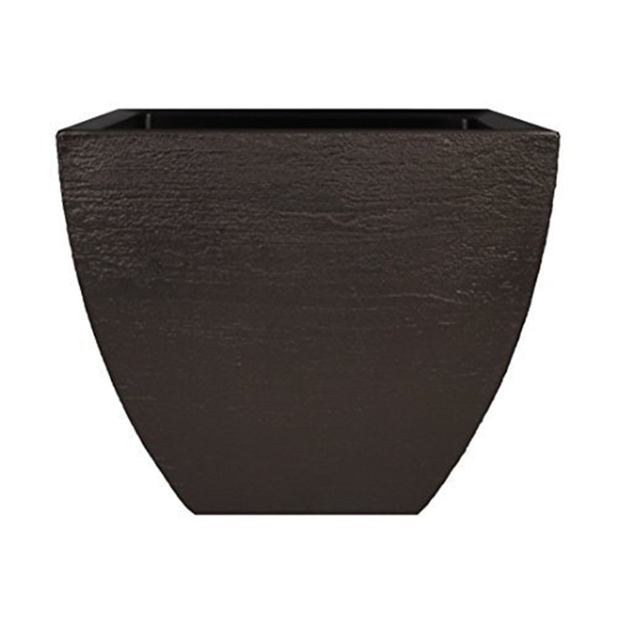 Tusco Products Modern Planter, Short Square, Espresso - 20" x 16"