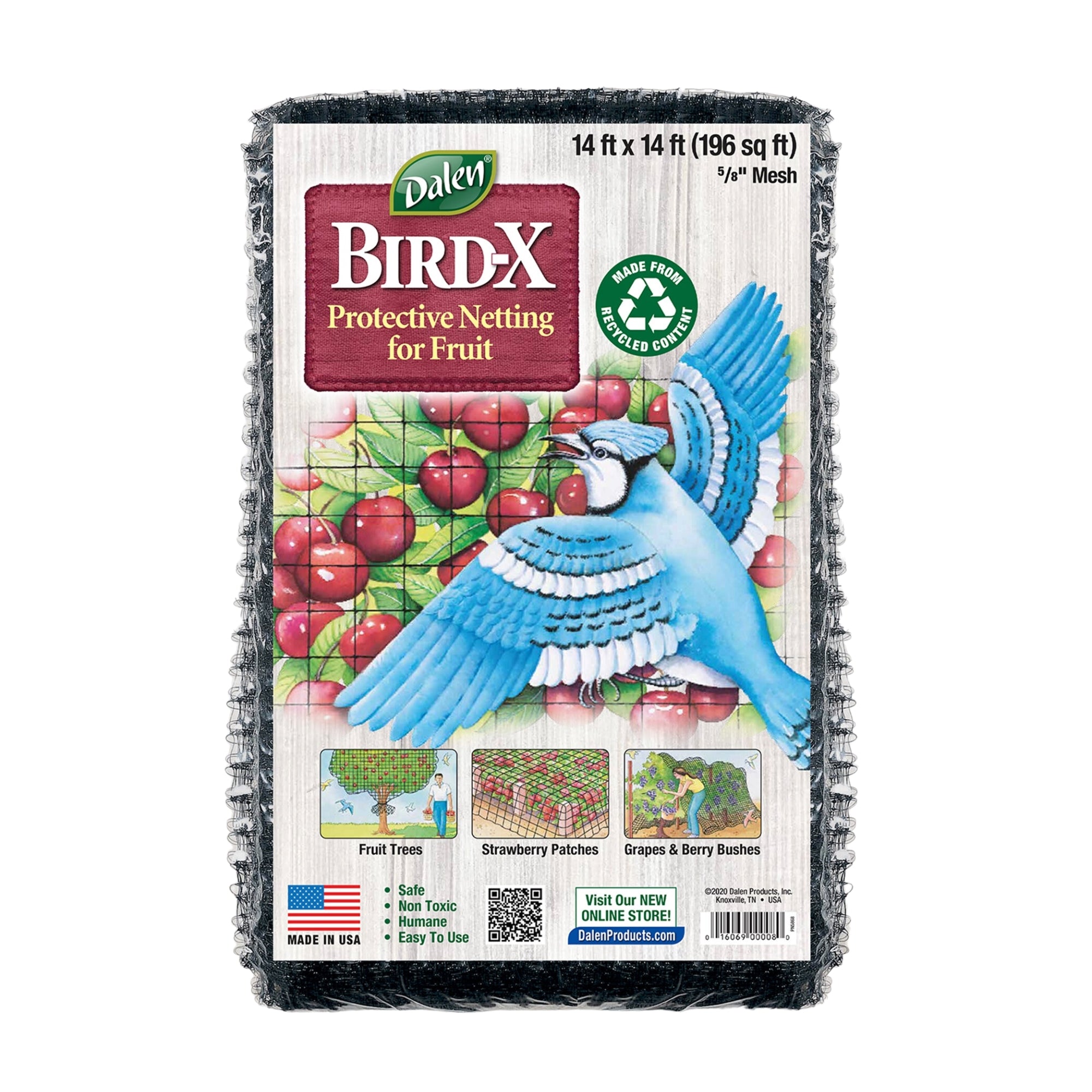 Dalen BN2 14-Foot by 14-Foot Bird-X Net 5/8-Inch Mesh