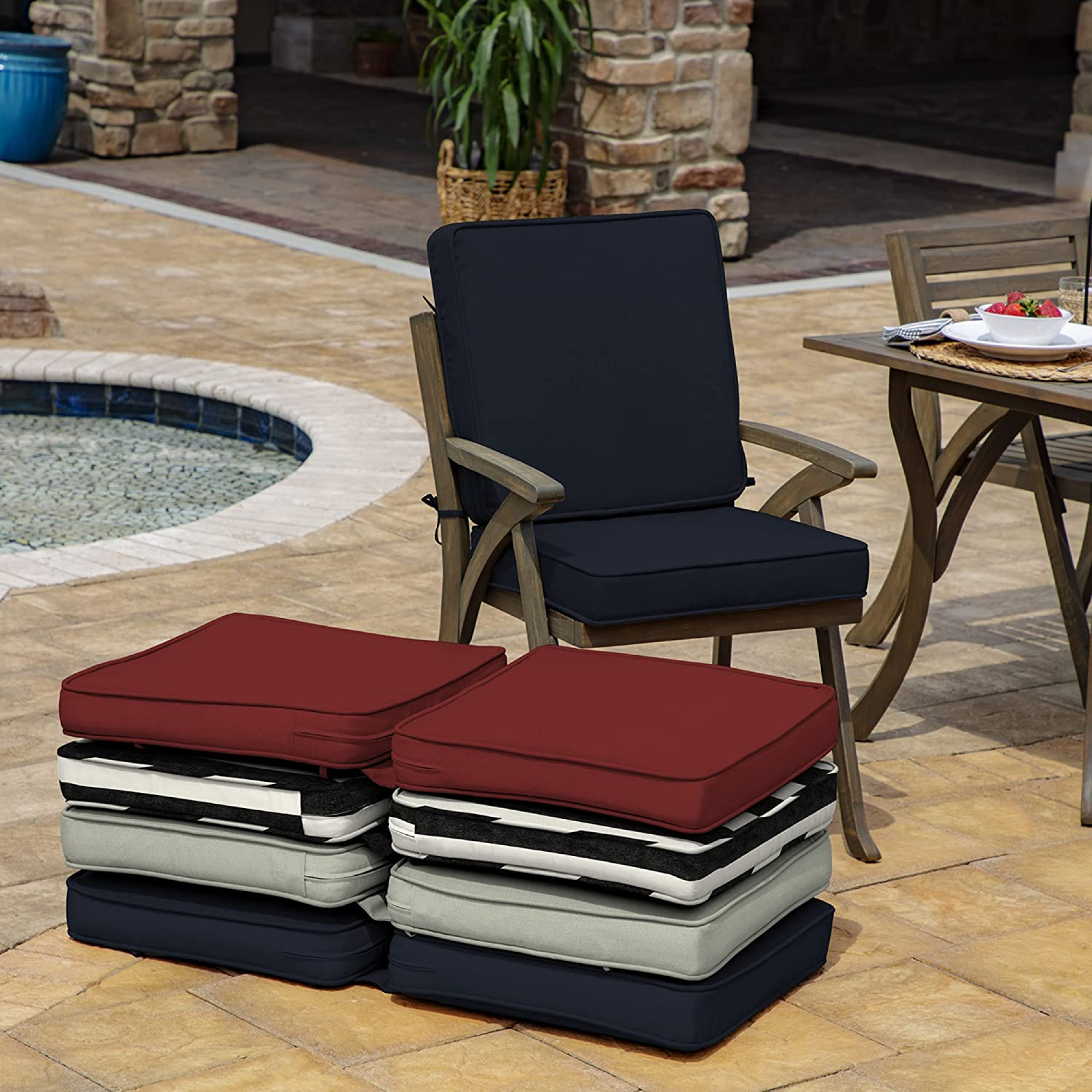 Arden Selections Acrylic Foam Chair Cushon, 20 x 20"