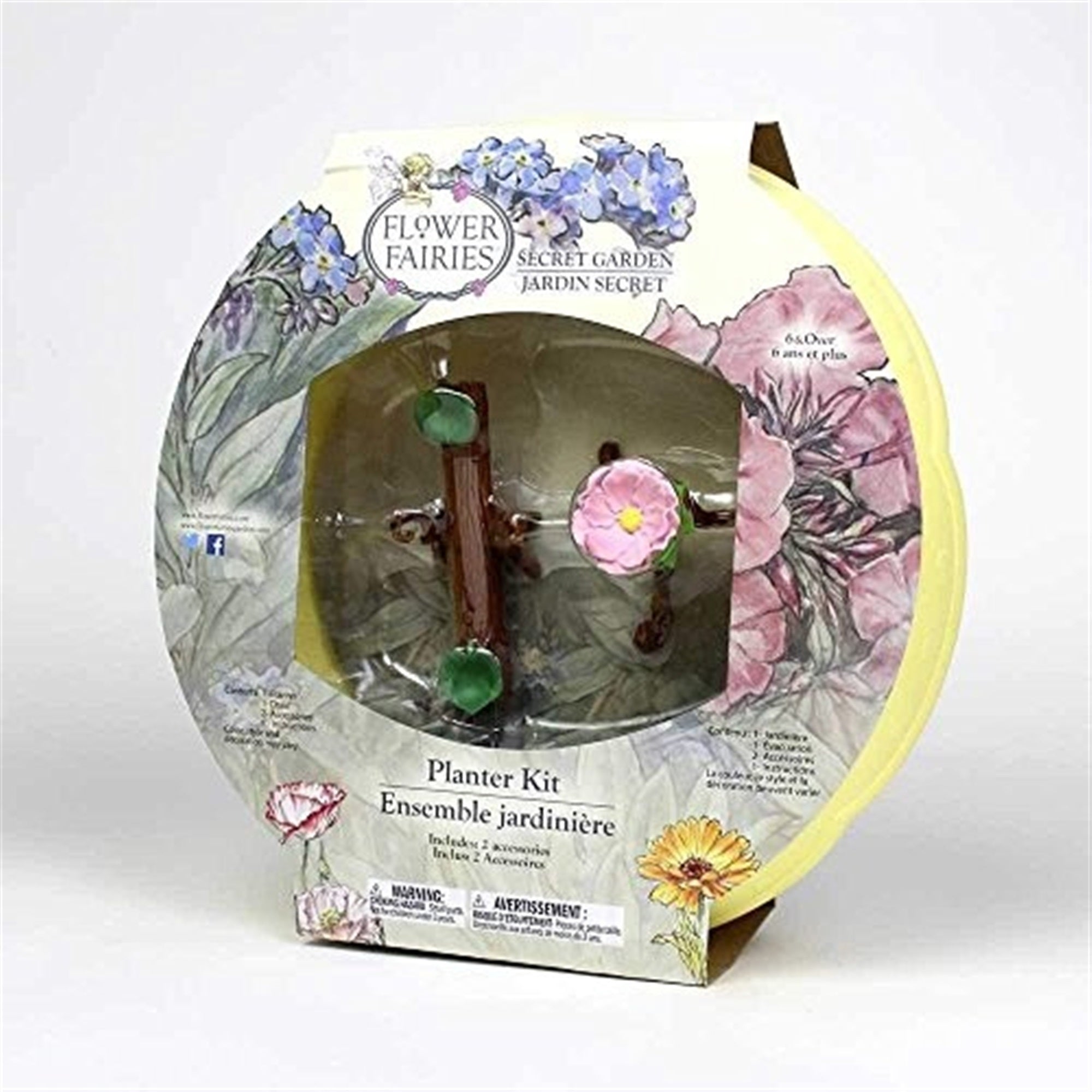 Flower Fairies Secret Garden Planter Kit with Teeter Totter & Birdbath
