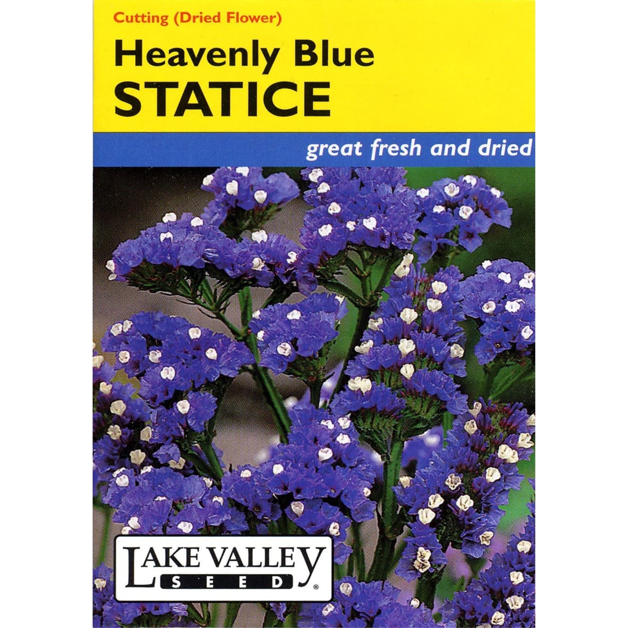 Lake Valley Seed Statice Heavenly Blue Seeds Packet