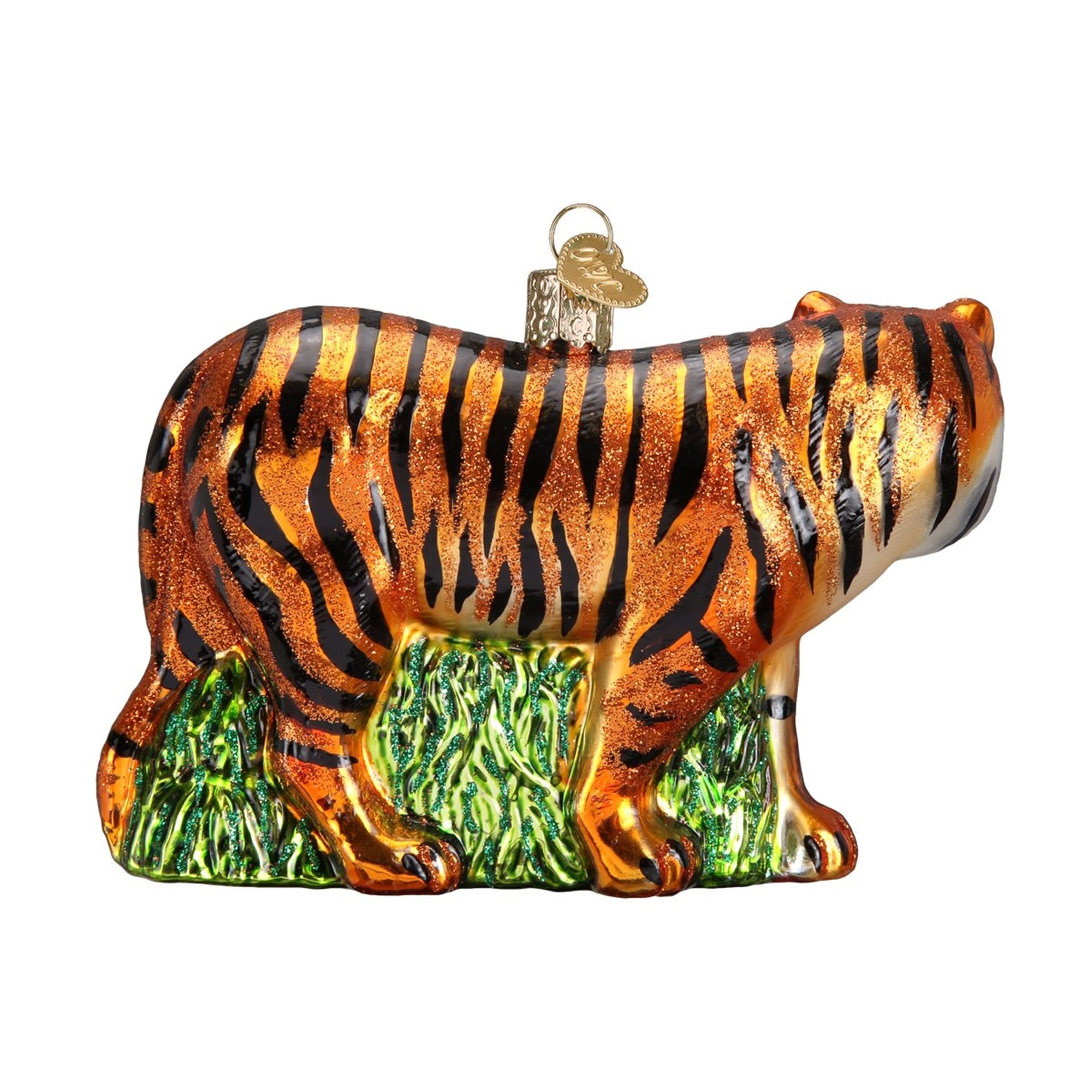 Old World Christmas Glass Blown Ornaments for Christmas Tree, Tiger