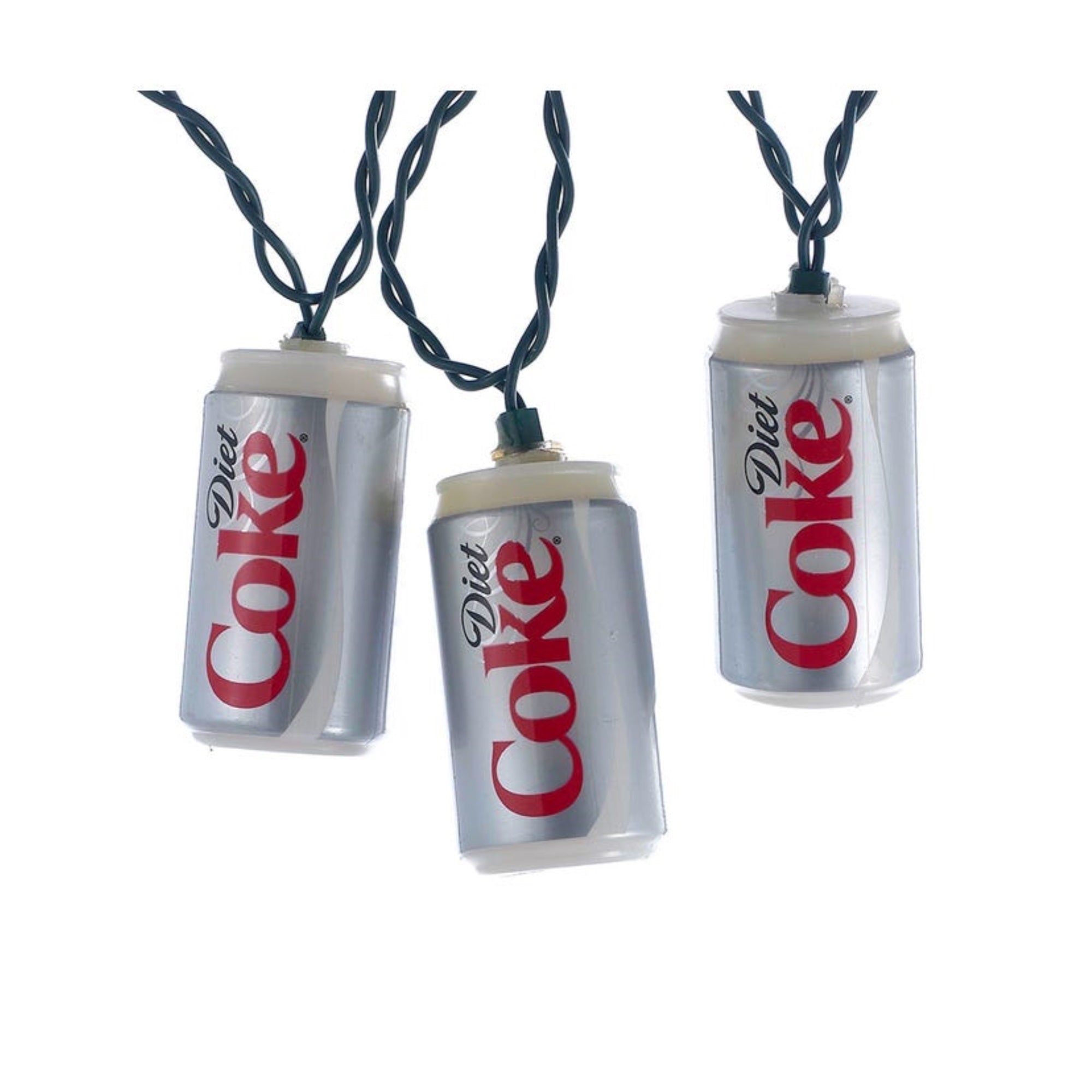 Kurt Adler Indoor/Outdoor String 10-Light Set, Diet Coca-Cola Lights, 11.5 feet