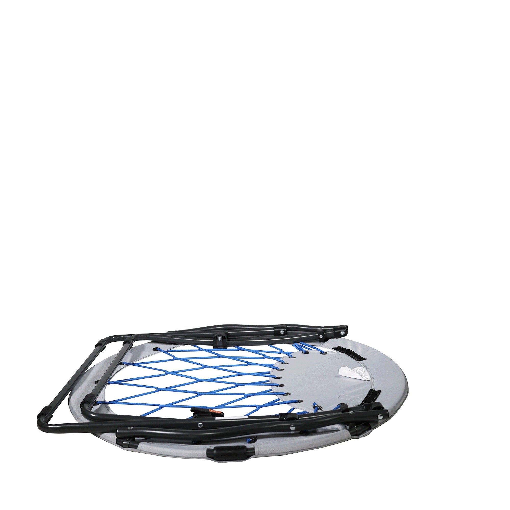 Zenithen Indoor Bungee Round Folding Dish Saucer Chair For Bedroom, Kids, Dorm Room, Cobalt Blue