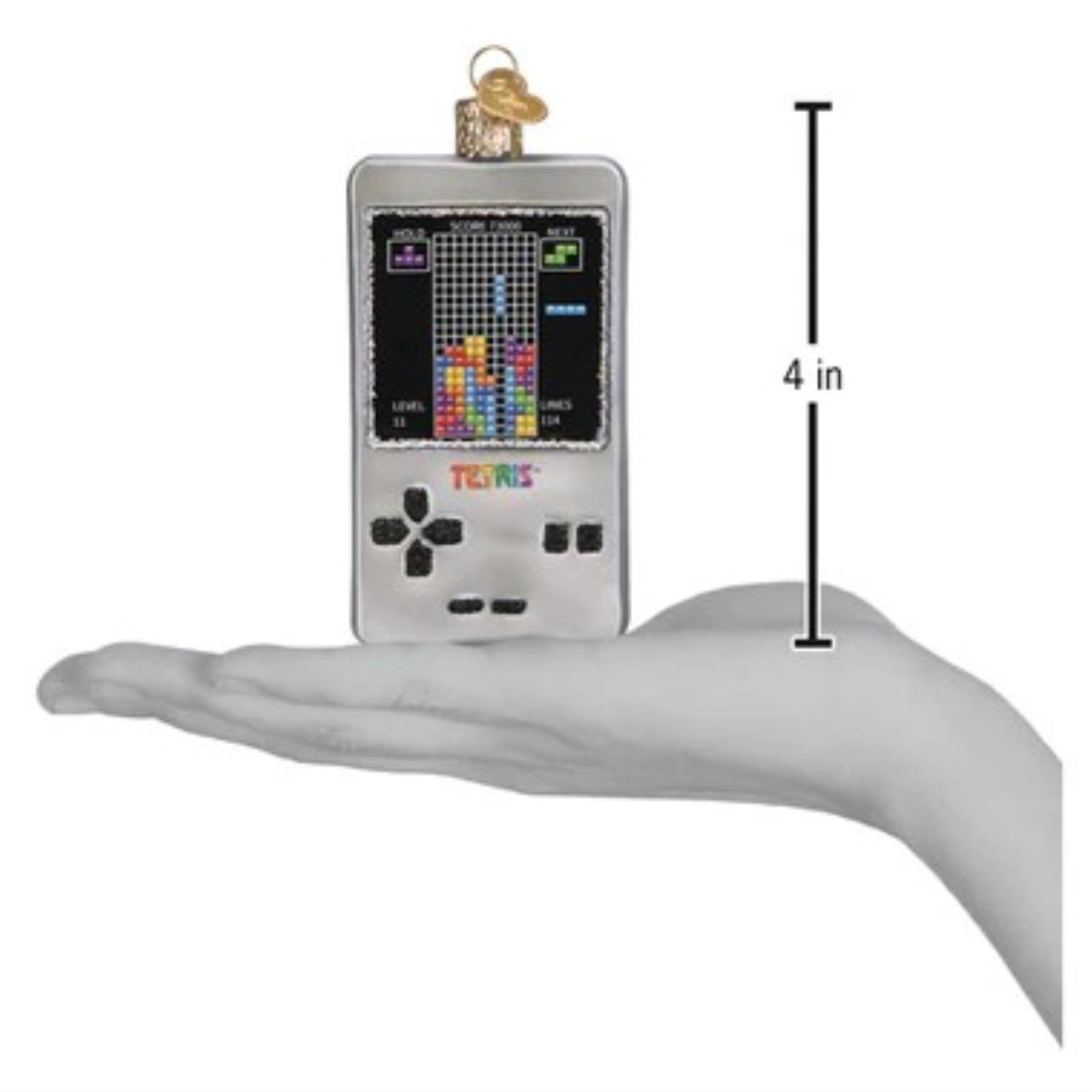 Old World Christmas Blown Glass Christmas Ornaments, Tetris
