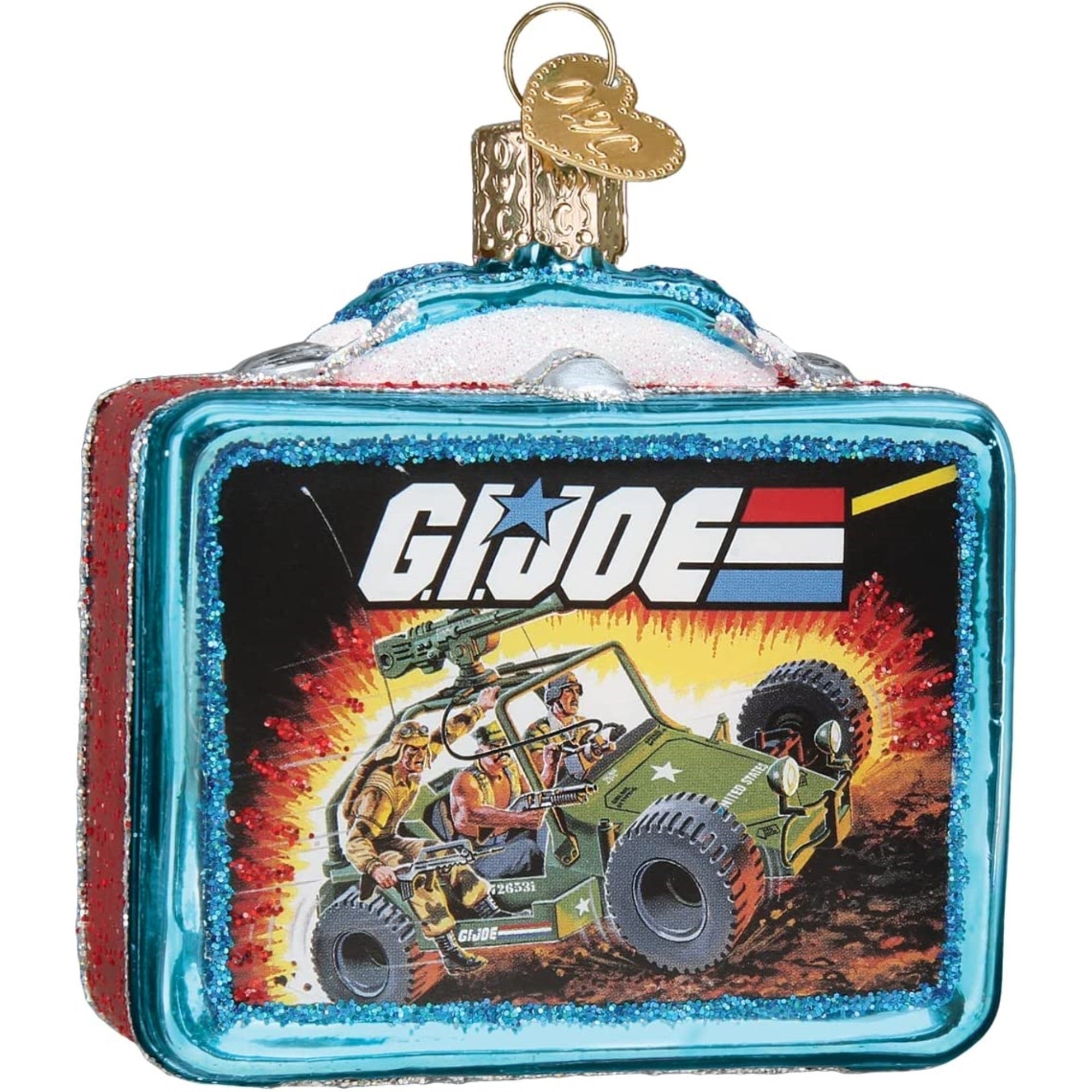 Old World Christmas Blown Glass Christmas Ornaments, G.I. Joe Lunchbox