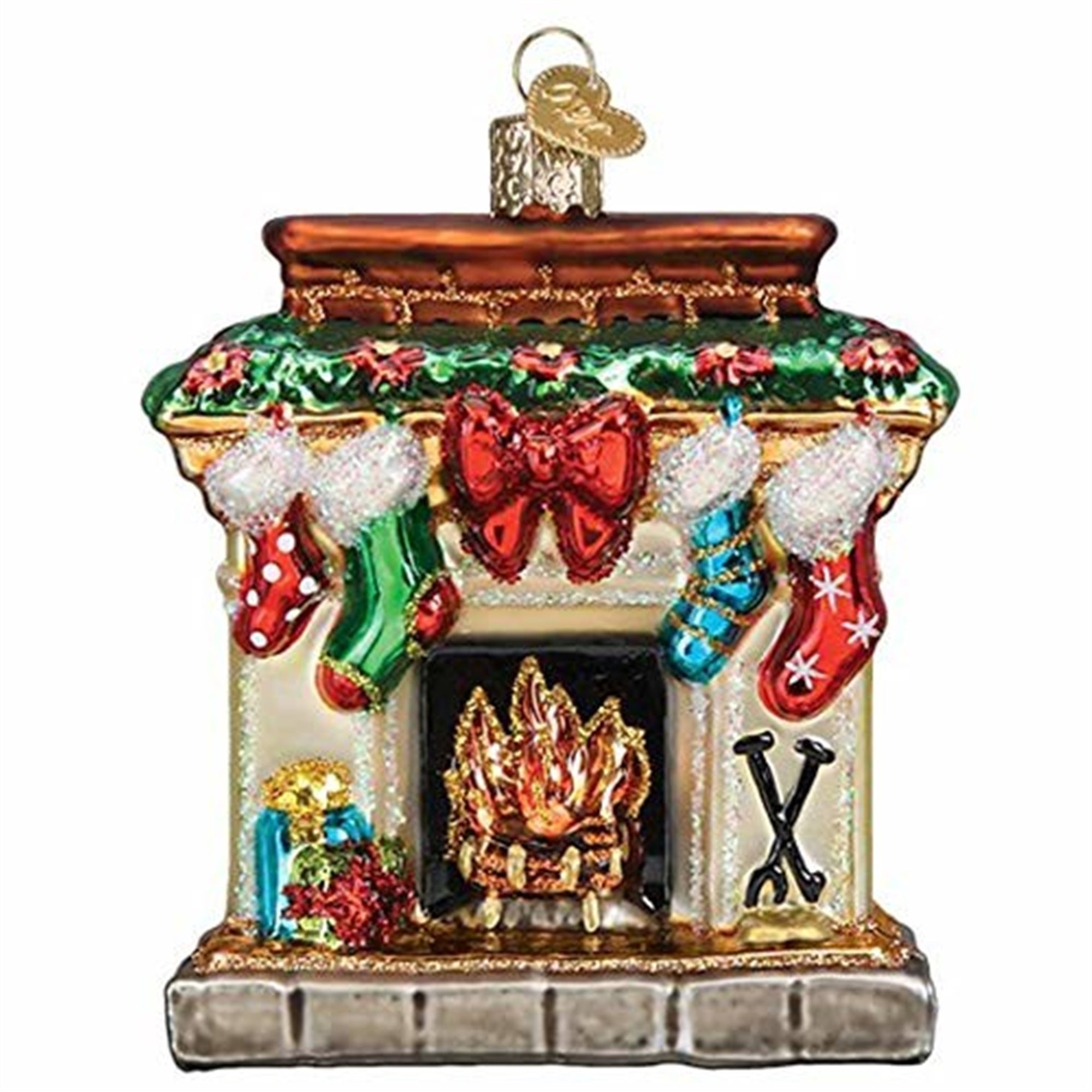 Old World Christmas Glass Blown Holiday Hearth Ornament