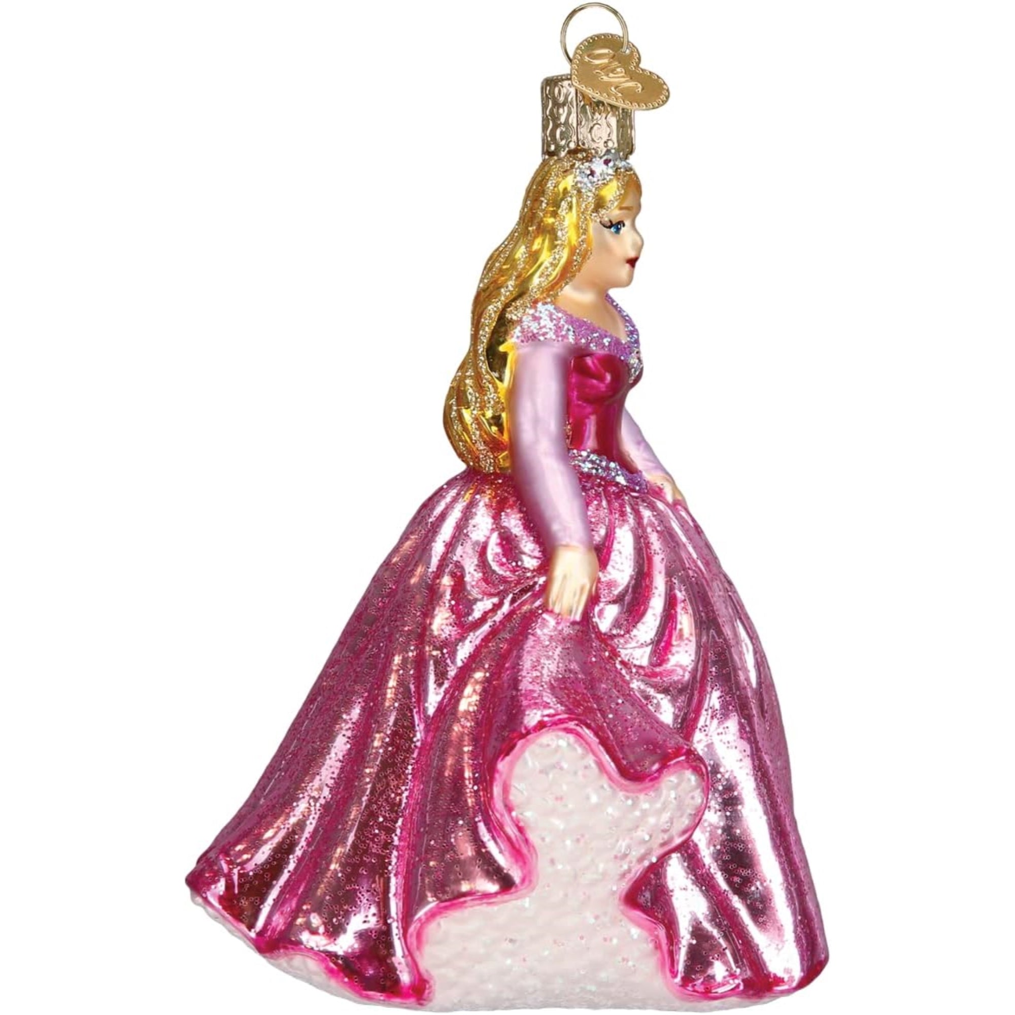 Old World Christmas Princess Glass Blown Ornament for Christmas Tree