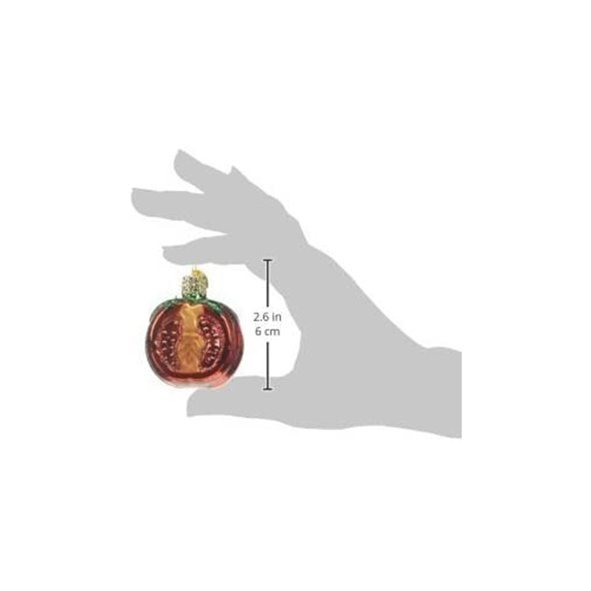 Old World Christmas Glass Blown Garden Tomato Ornament