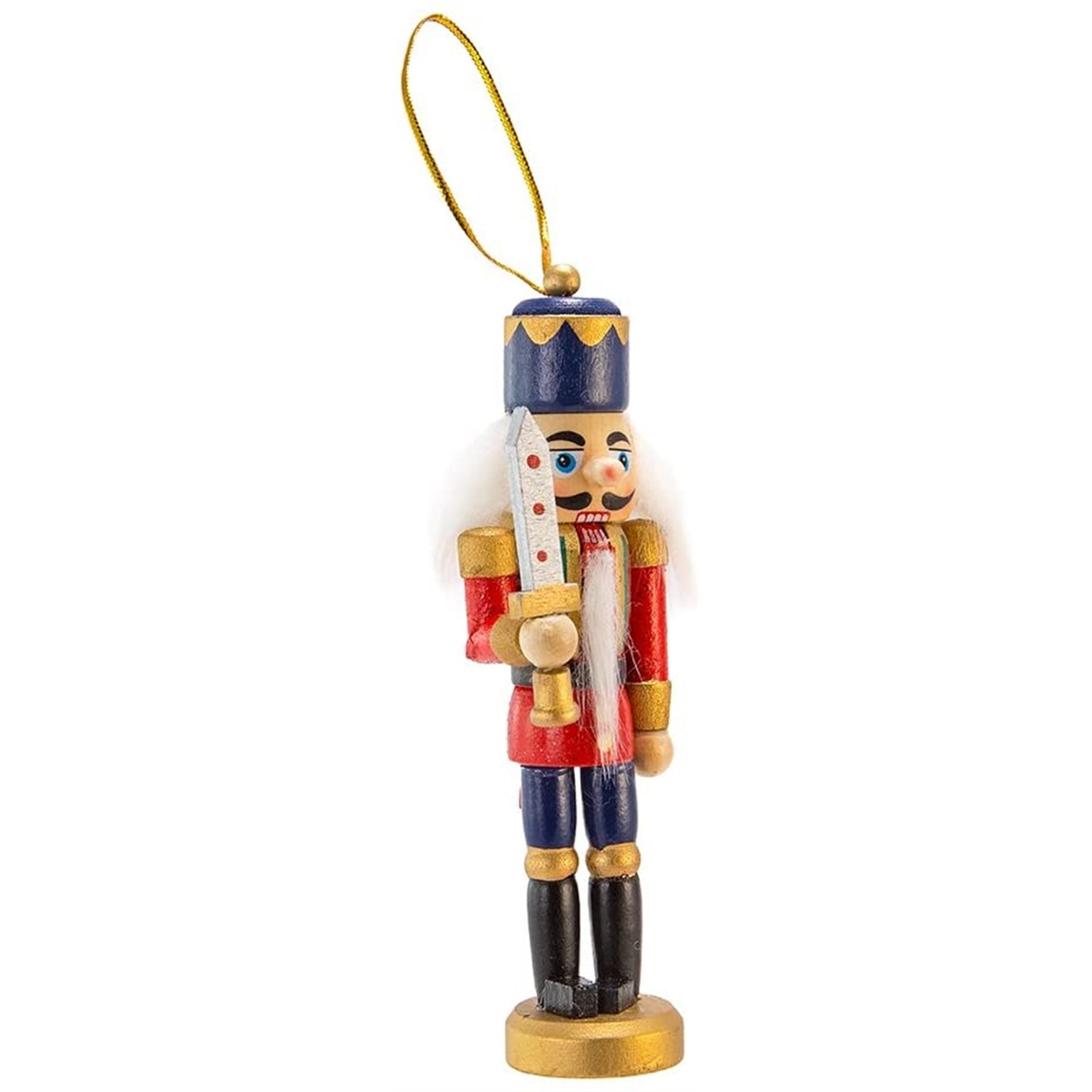Kurt Adler 5" Wooden Nutcracker Ornaments, Set of 4