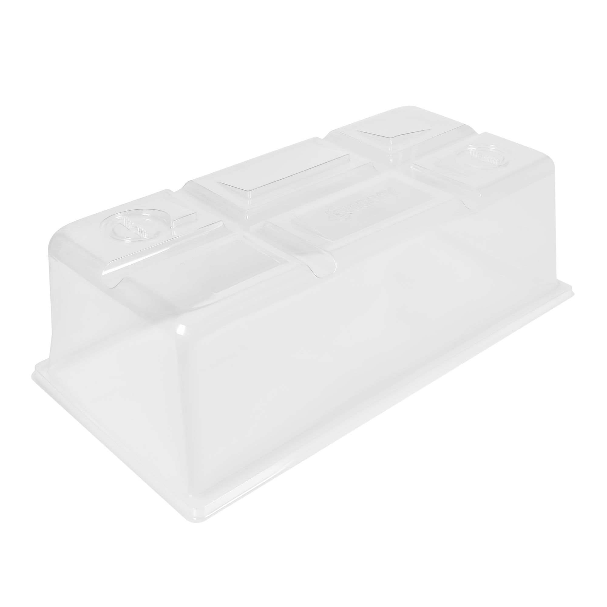 SUNDOME Light Track BPA Free Plastic Humidity Dome with Vents, For Indoor Growing, Seeding in Greenhouse, Clear, 7" (Pack of 1)