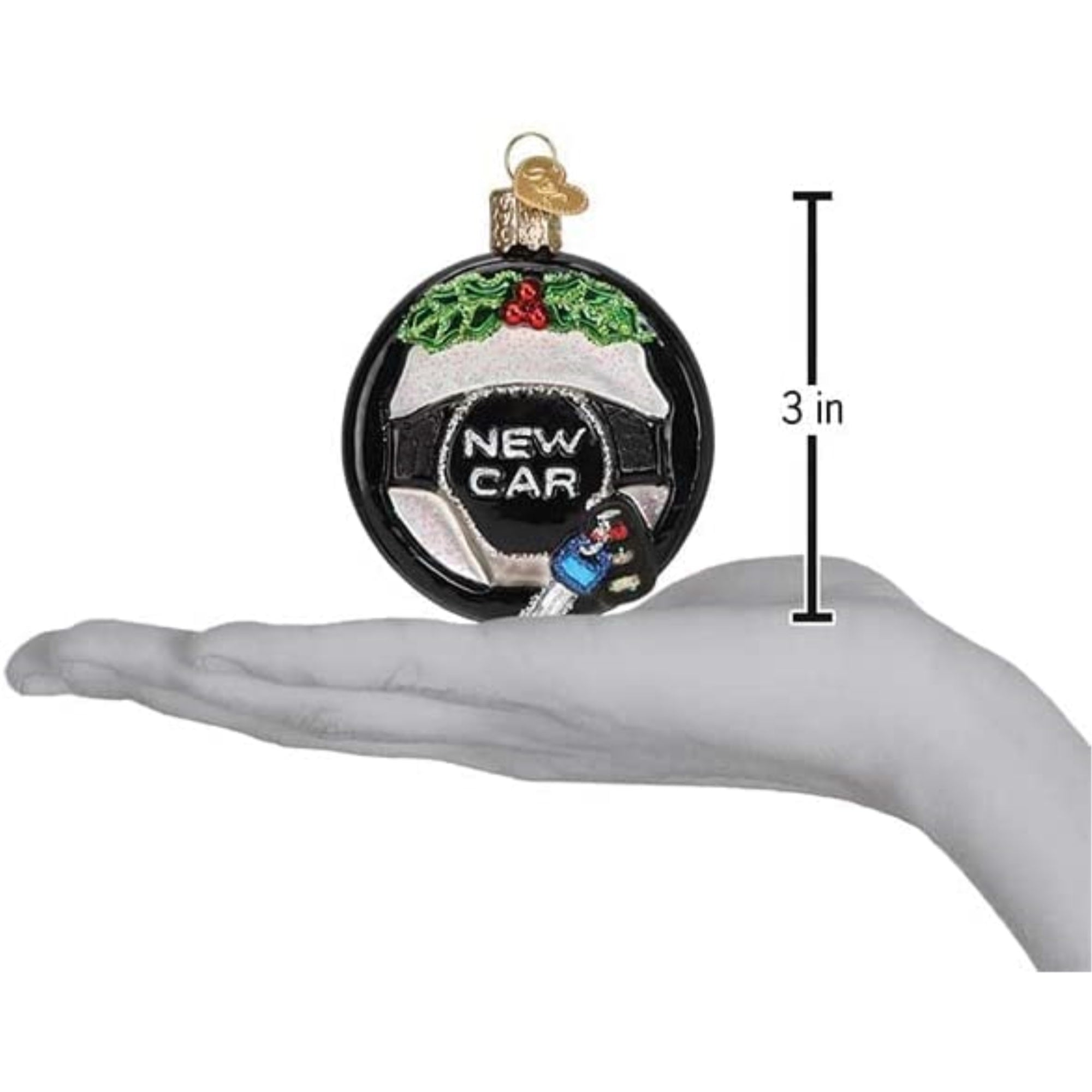 Old World Christmas Glass Blown Tree Ornament, New Car