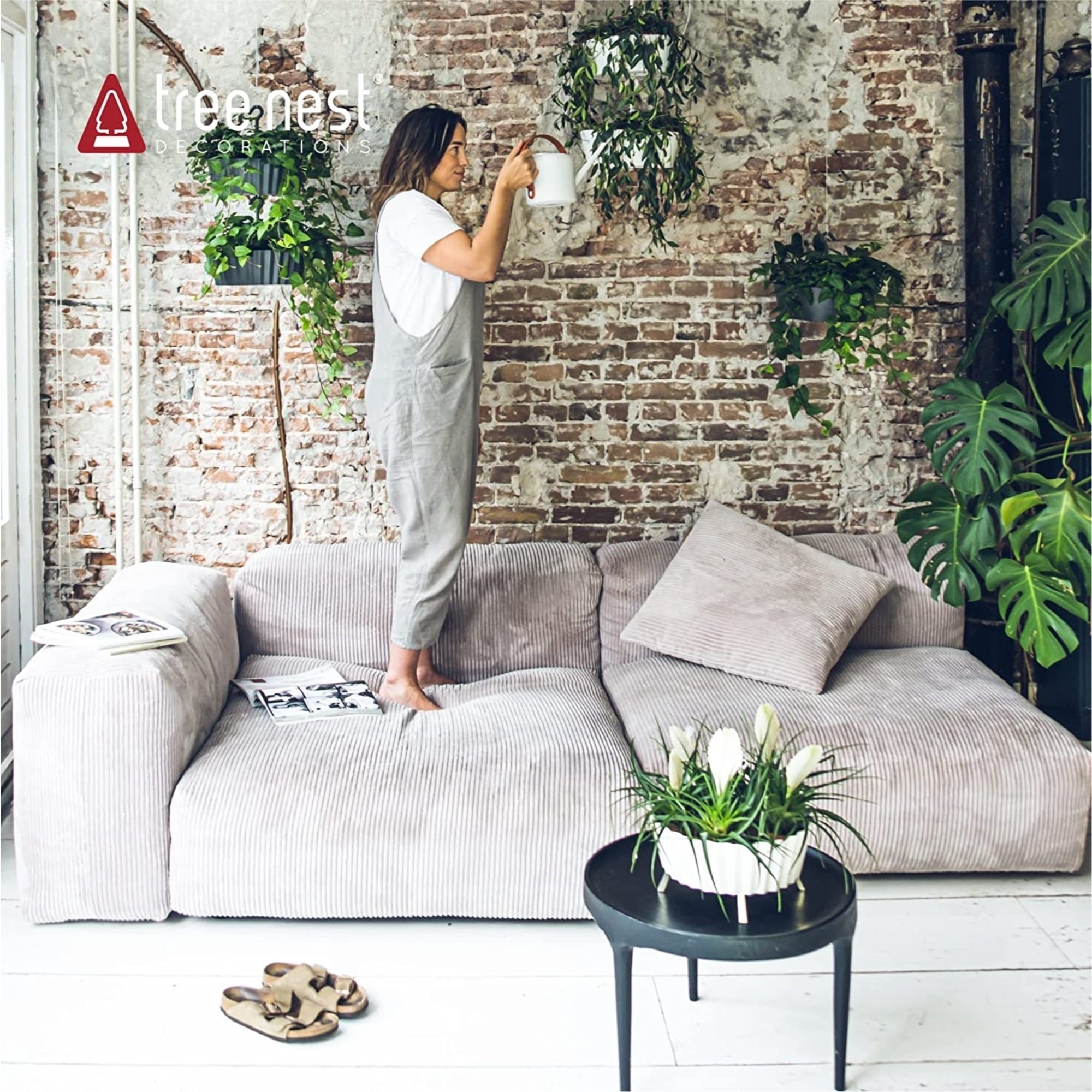 Tree Nest Plastic Hanging Tiered Lace Planters