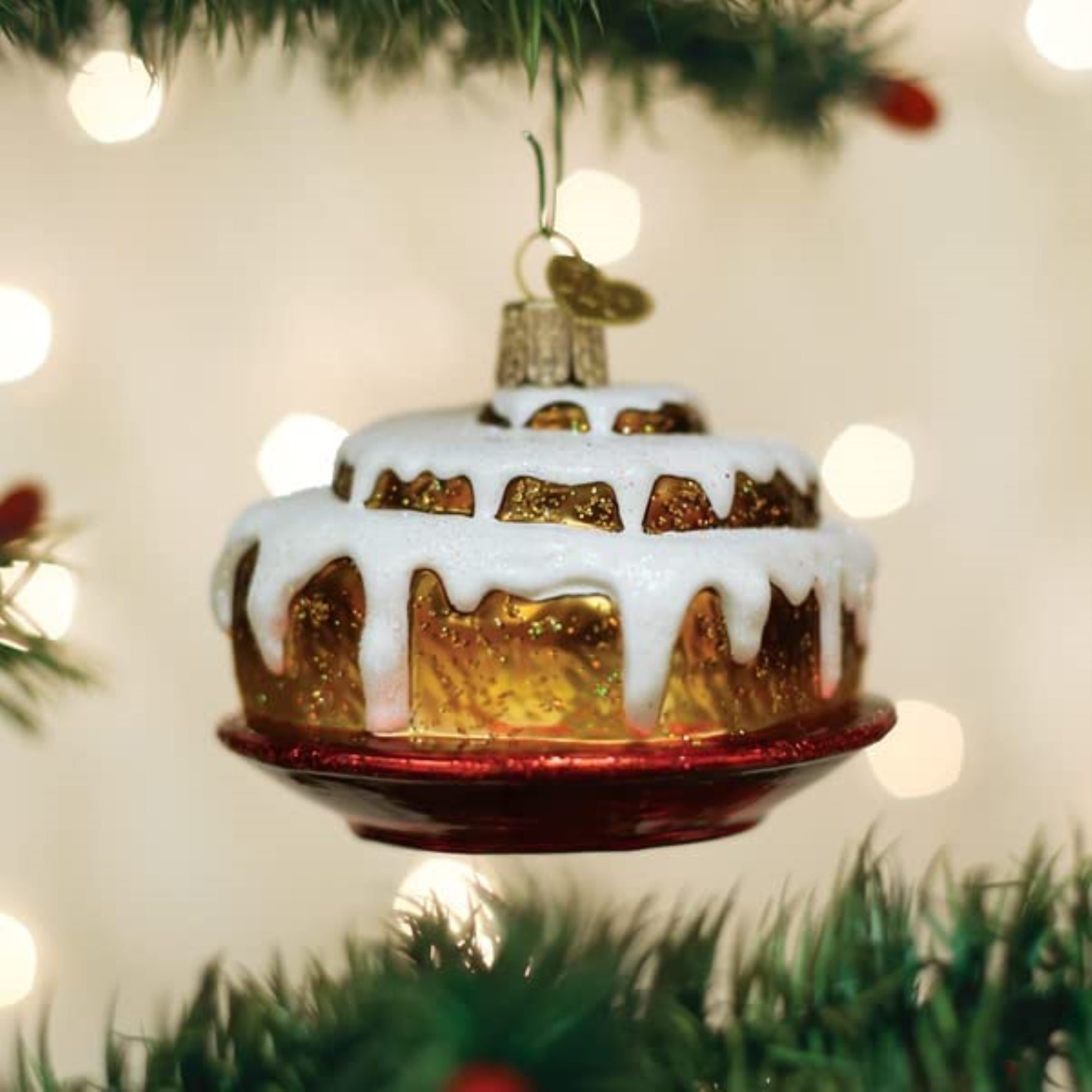 Old World Christmas Blown Glass Christmas Ornament, Cinnamon Roll