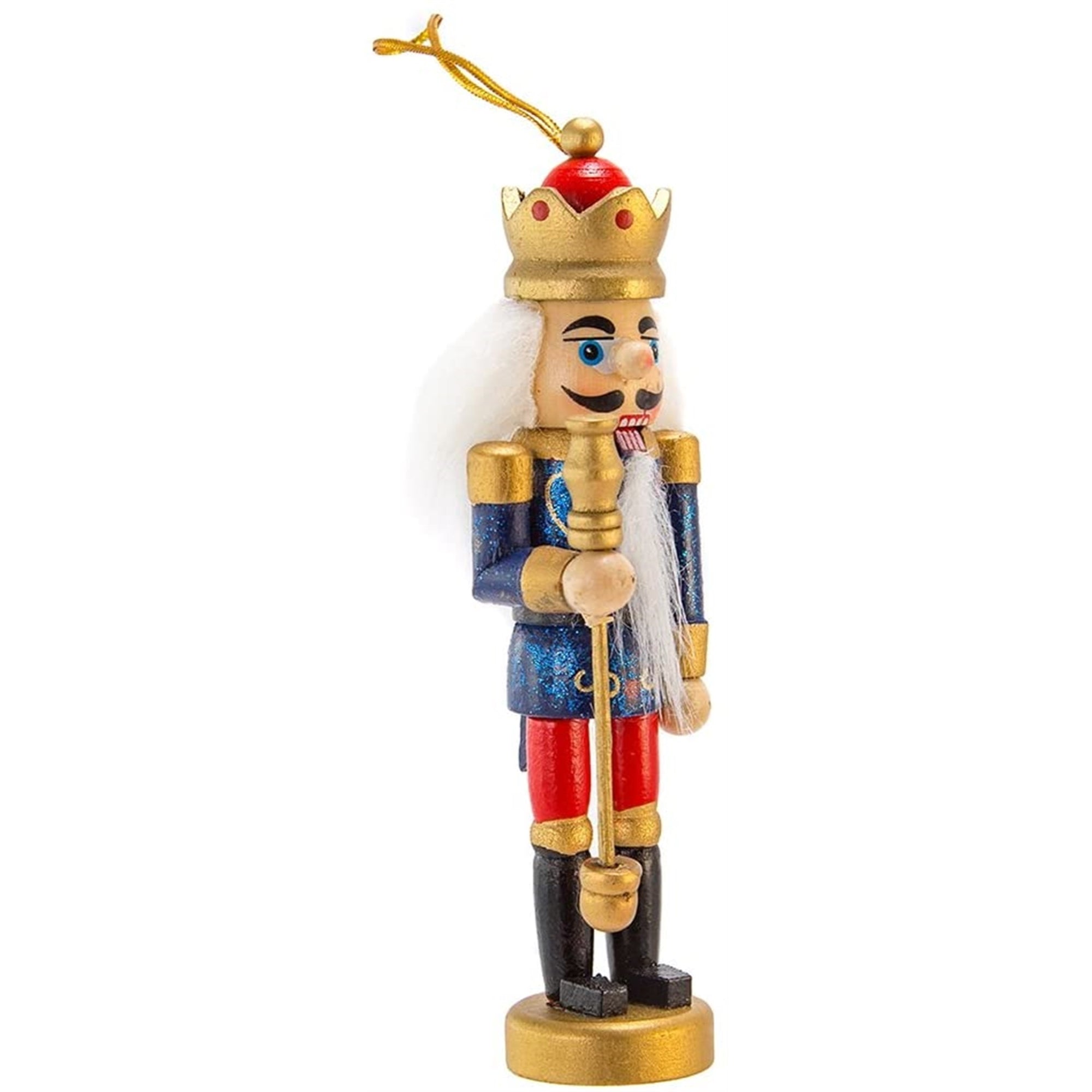 Kurt Adler 5" Wooden Nutcracker Ornaments, Set of 4