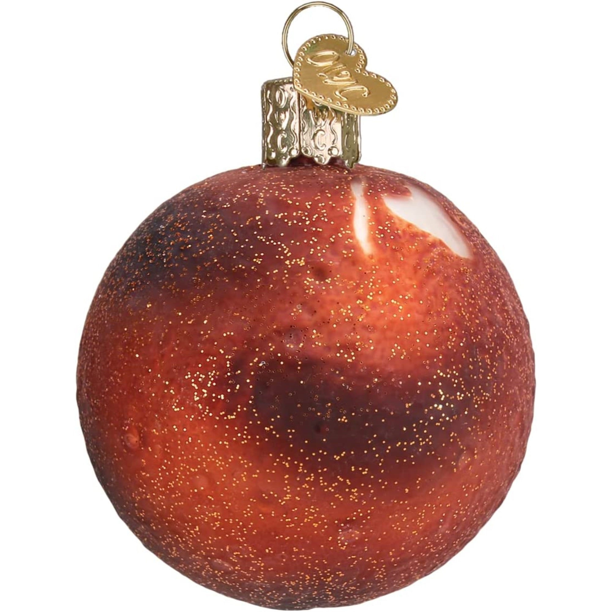 Old World Christmas Glass Blown Planet Mars Ornament, 2.5"