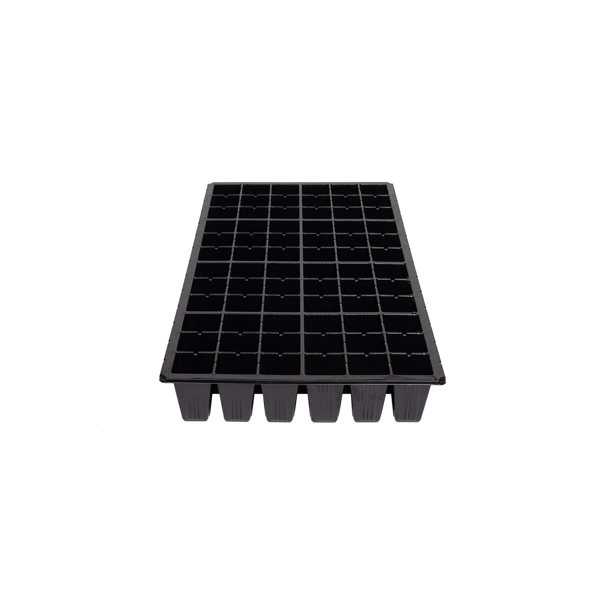 Sunpack 21"x11" 72-Cell Extra Strength Square Insert, for Greenhouses, Gardening, and Seedlings, Black, Fits 10"x20" Trays