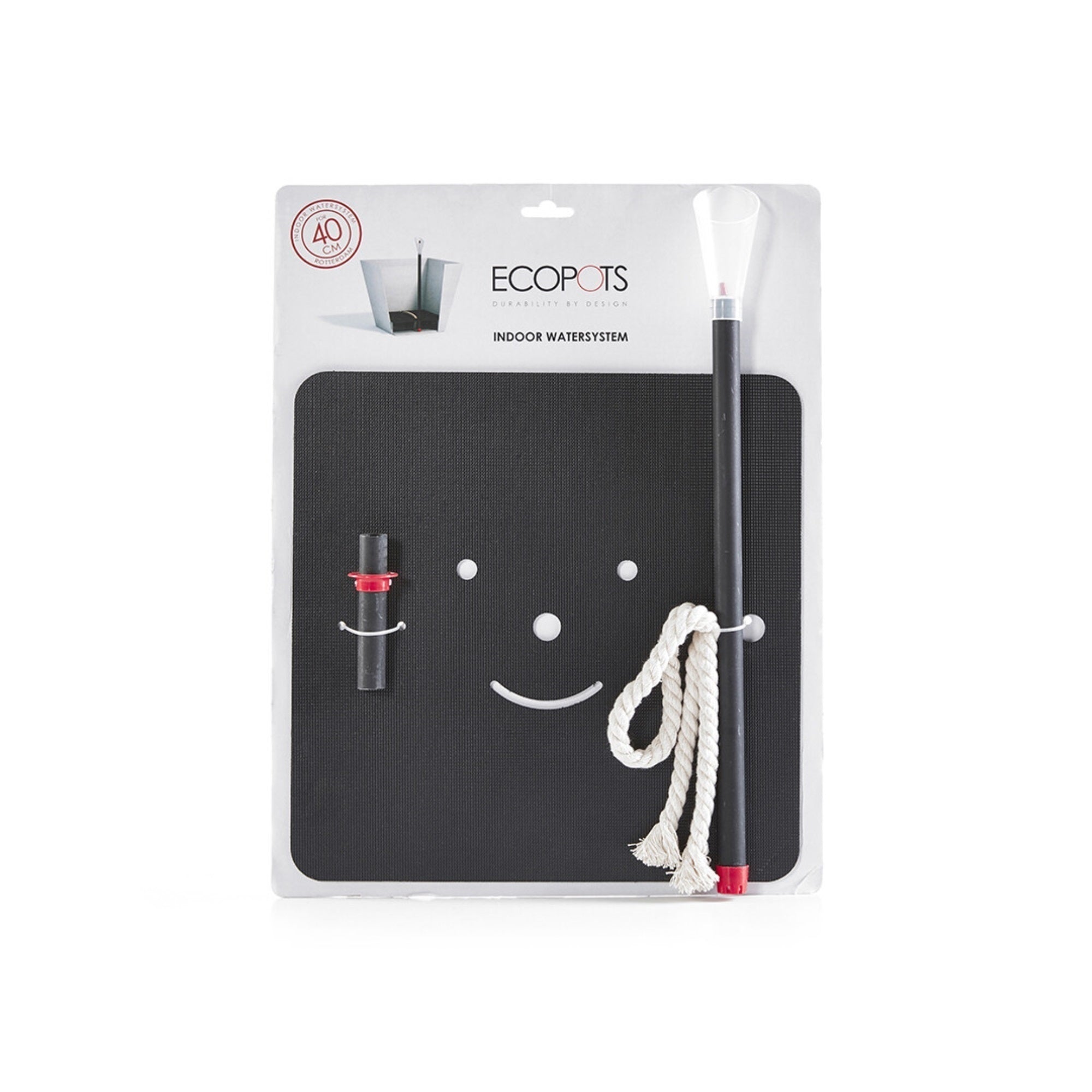 Ecopots Rotterdam Square Indoor Plant Self-Watering System for Rotterdam 15.75" Planter