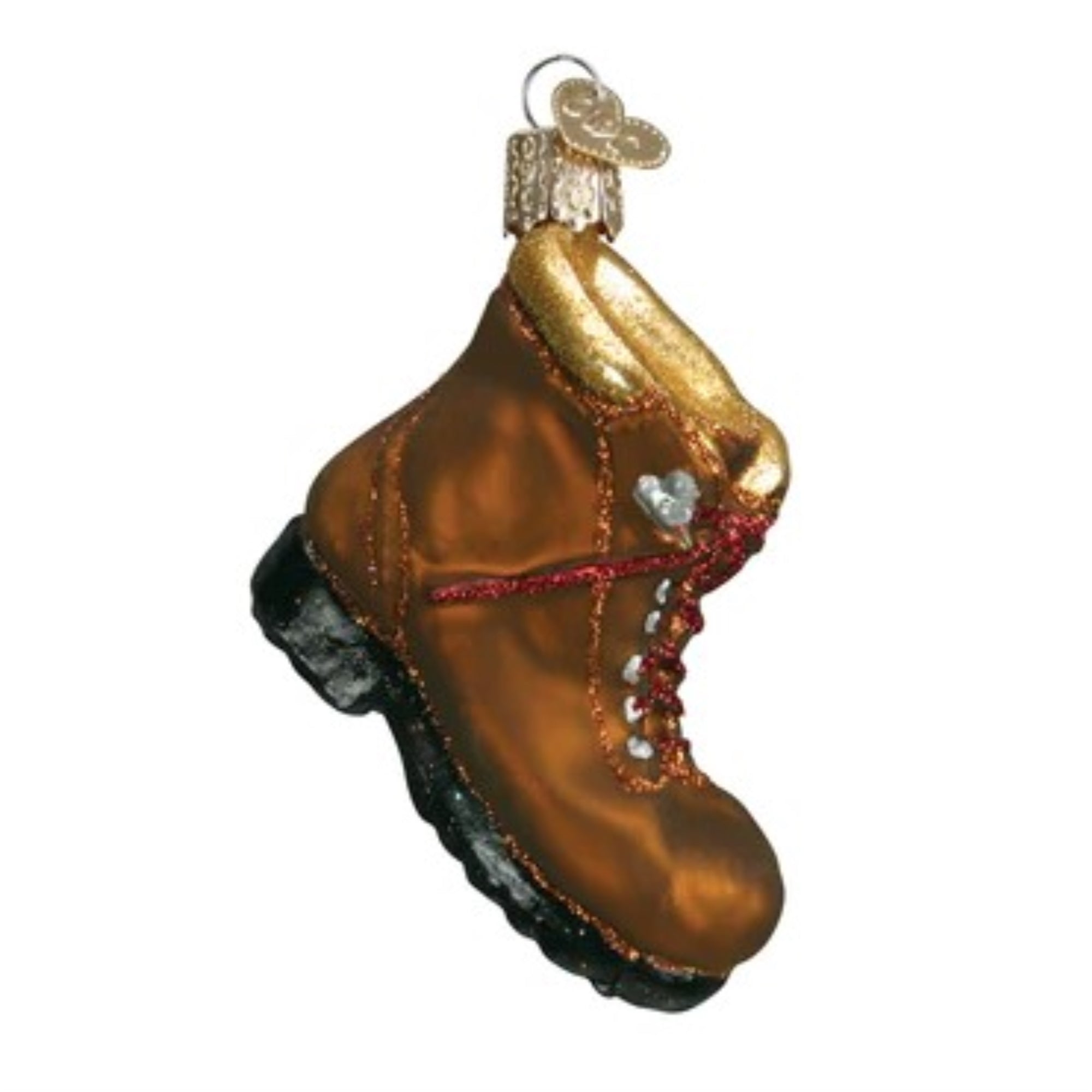 Old World Christmas Blown Glass Christmas Ornament, Hiking Boot