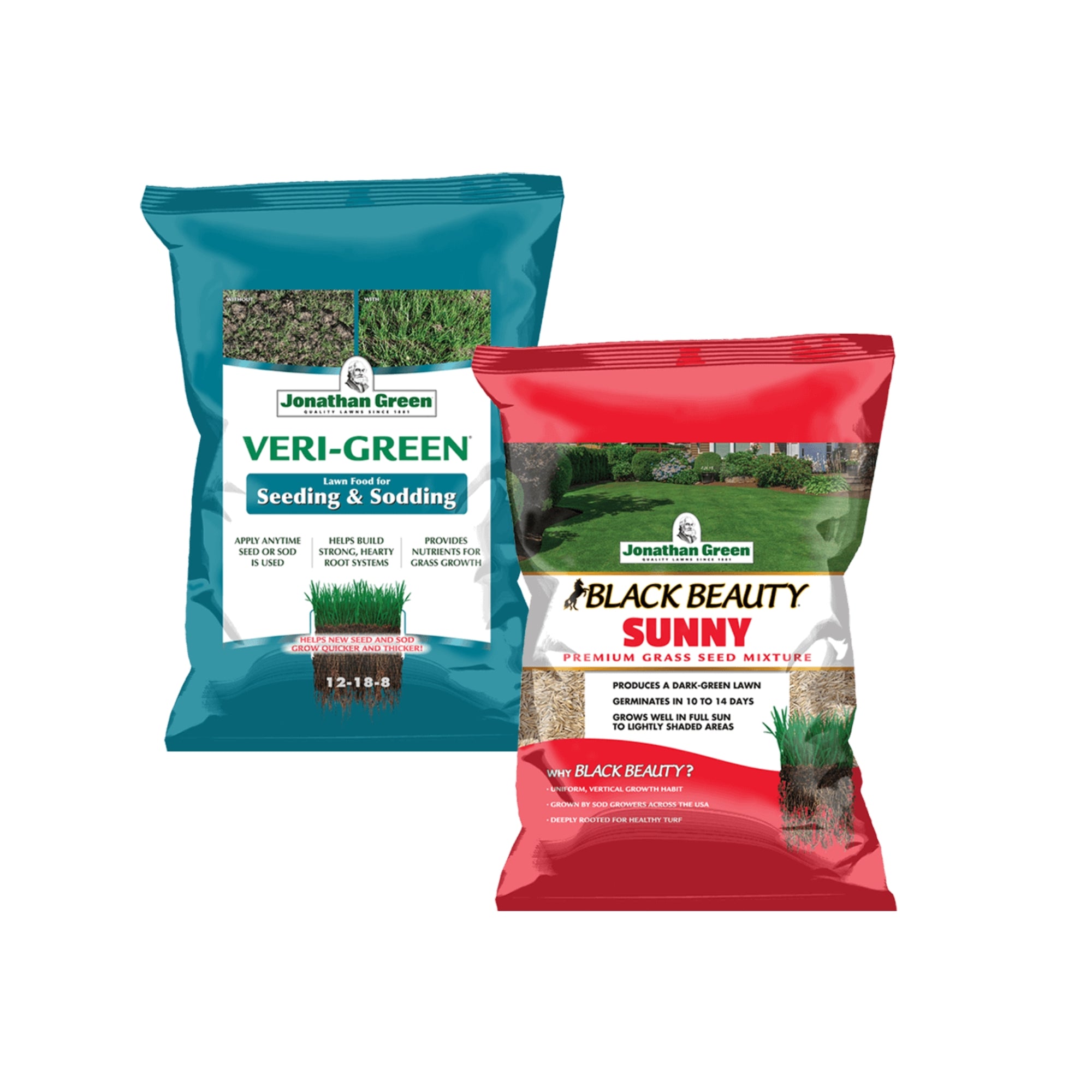Jonathan Green Grass Seed & Fertilizer Bundle for Sunny Lawn - 5,000 sq ft