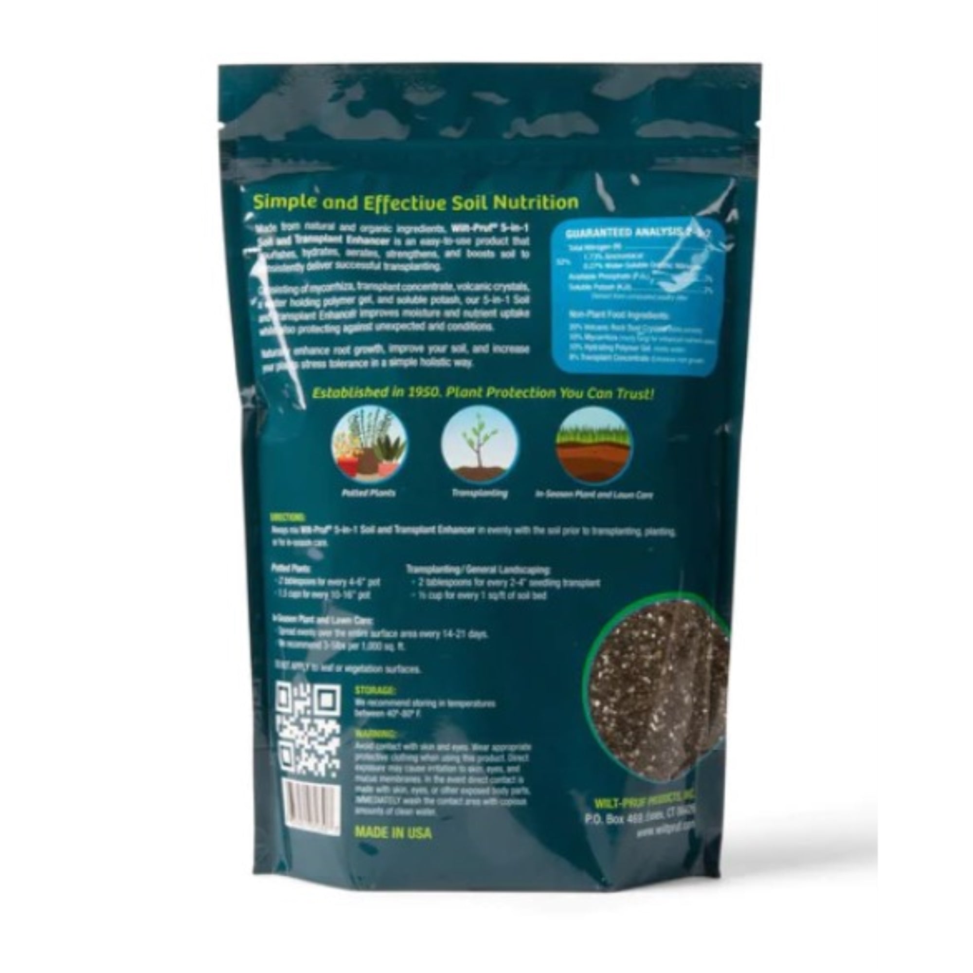 Wilt-Pruf 5-in-1 Soil and Transplant Enhancer, 2lb Bag